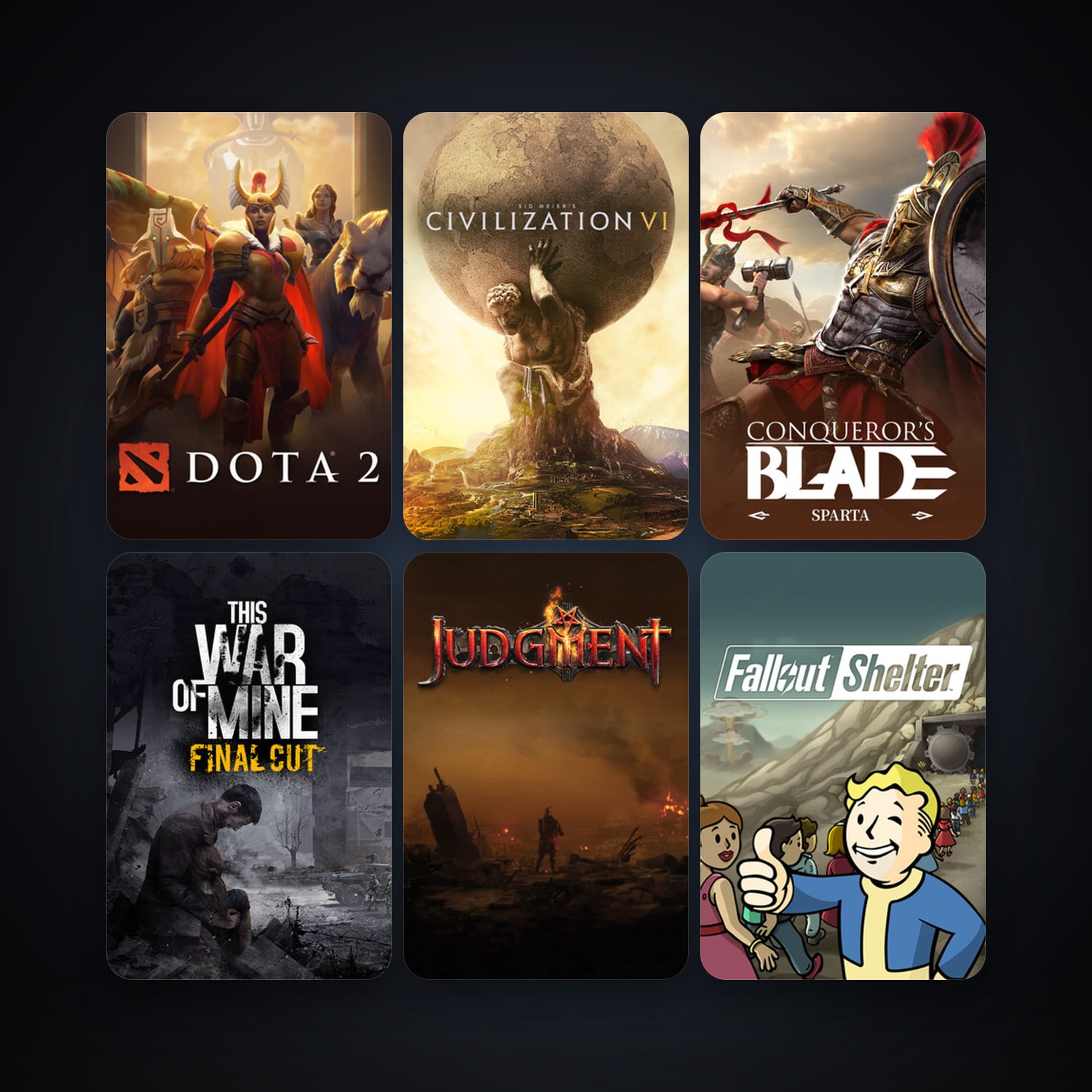 Dota 2 + This War of Mine, 19 games, clean — HabibiAccounts