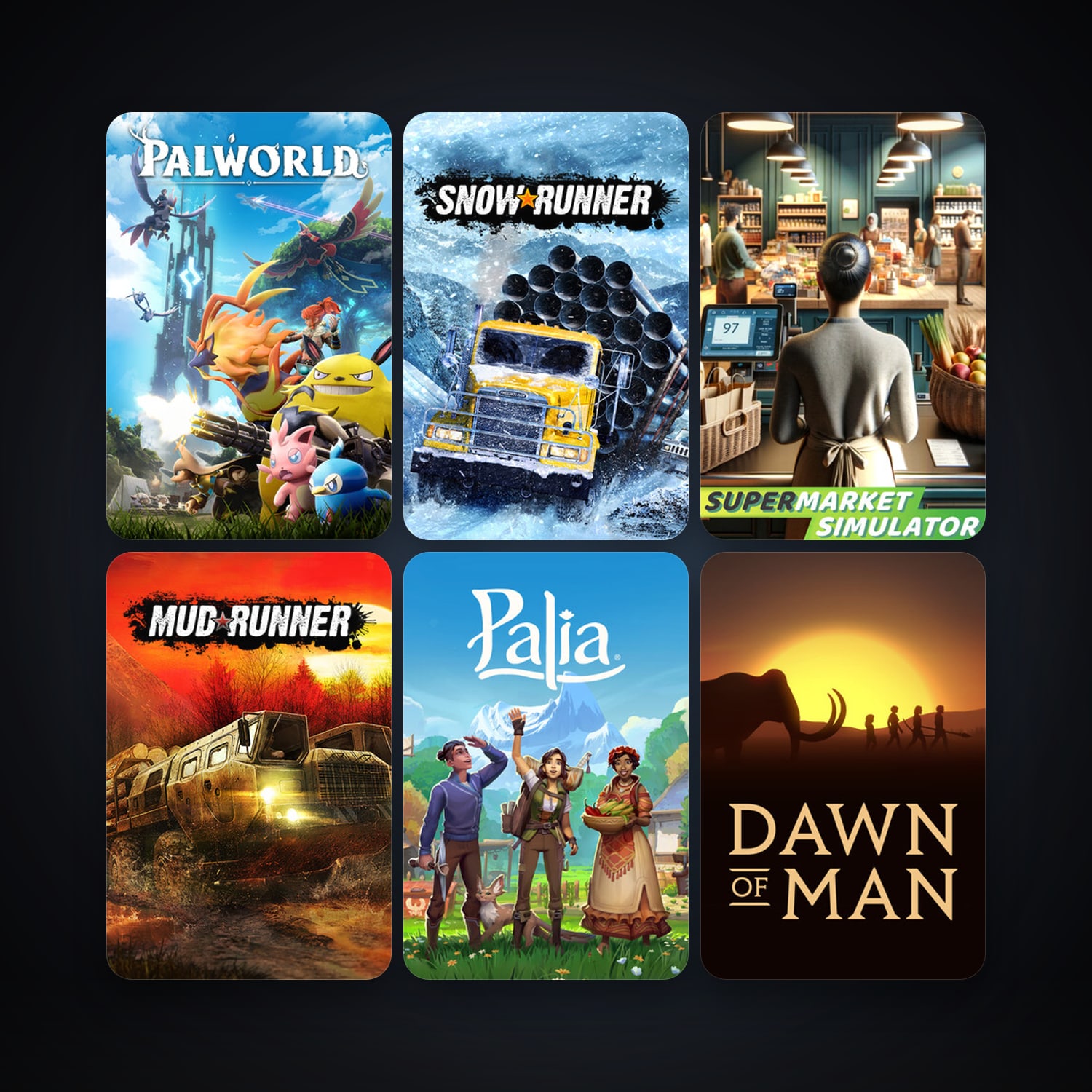 Bus Simulator 18 + Spintires: MudRunner, 39 games, clean — HabibiAccounts