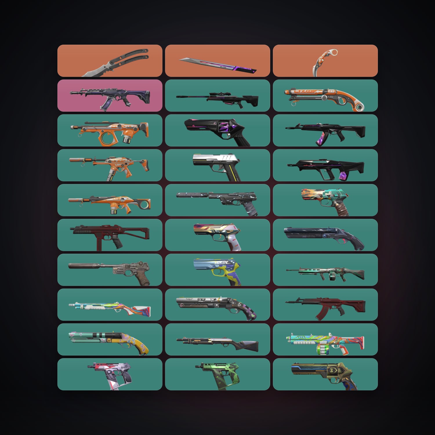 AP Plat 1 locker — 3 knives, 44 skins, lvl 221 — HabibiAccounts
