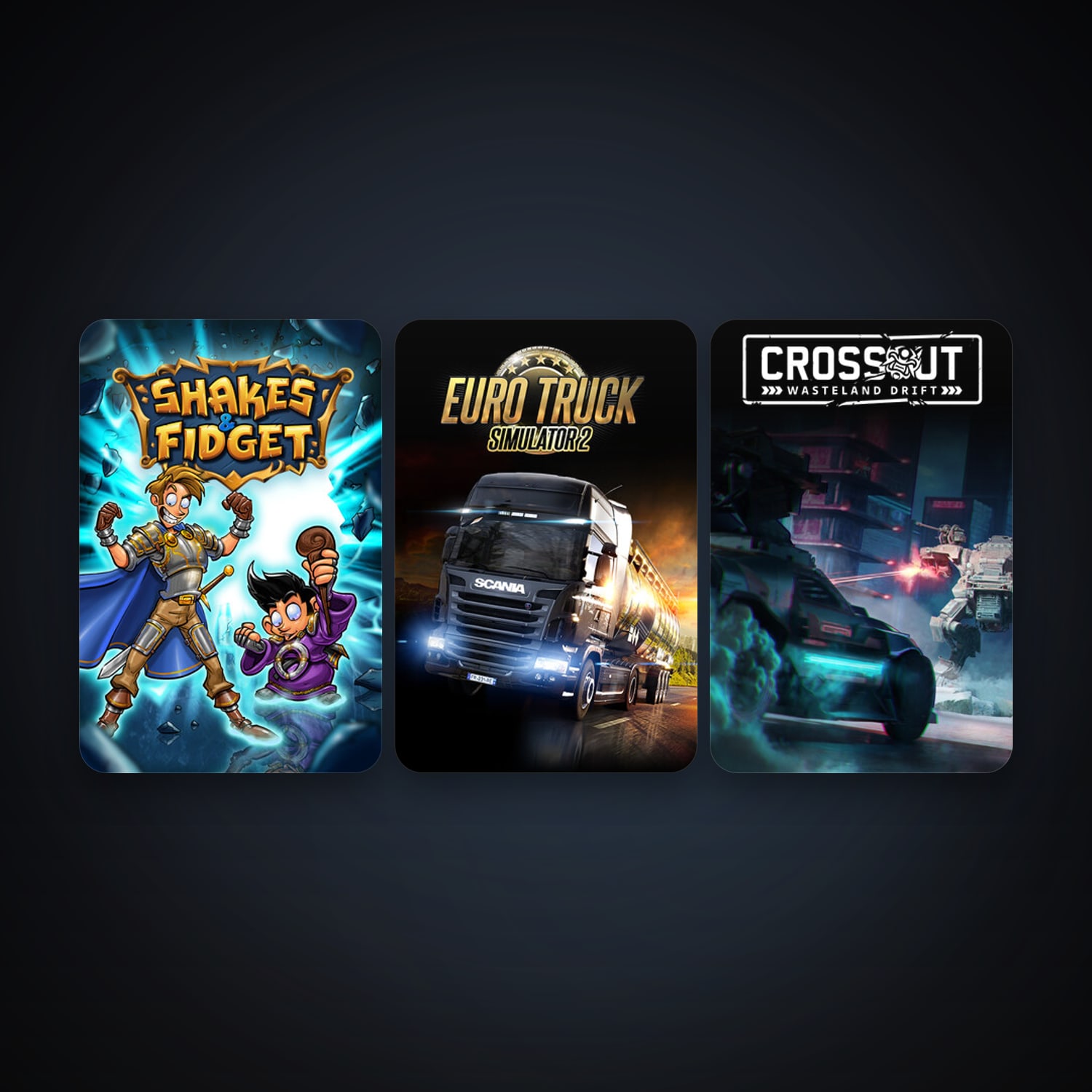 Free CS2 (No Prime) + Euro Truck Simulator 2, 8 games, clean — HabibiAccounts