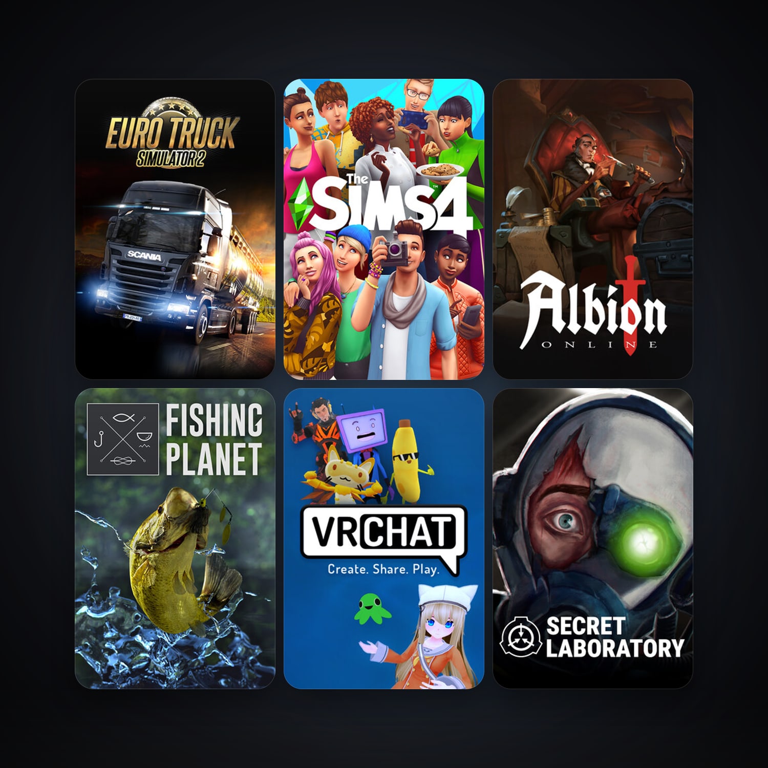 Free CS2 (No Prime) + Euro Truck Simulator 2, 12 games, clean — HabibiAccounts