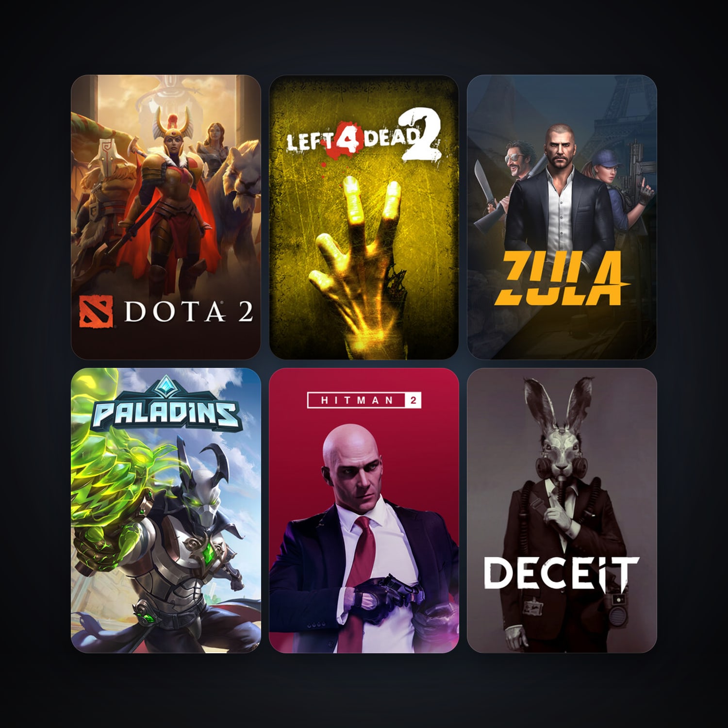 Left 4 Dead 2 + Dota 2, 27 games, clean — HabibiAccounts