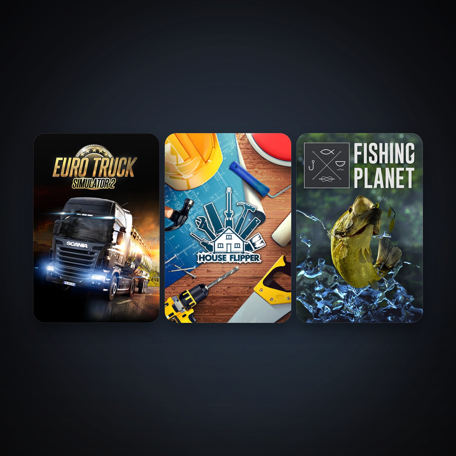 Free CS2 (No Prime) + Euro Truck Simulator 2, 7 games, clean — HabibiAccounts