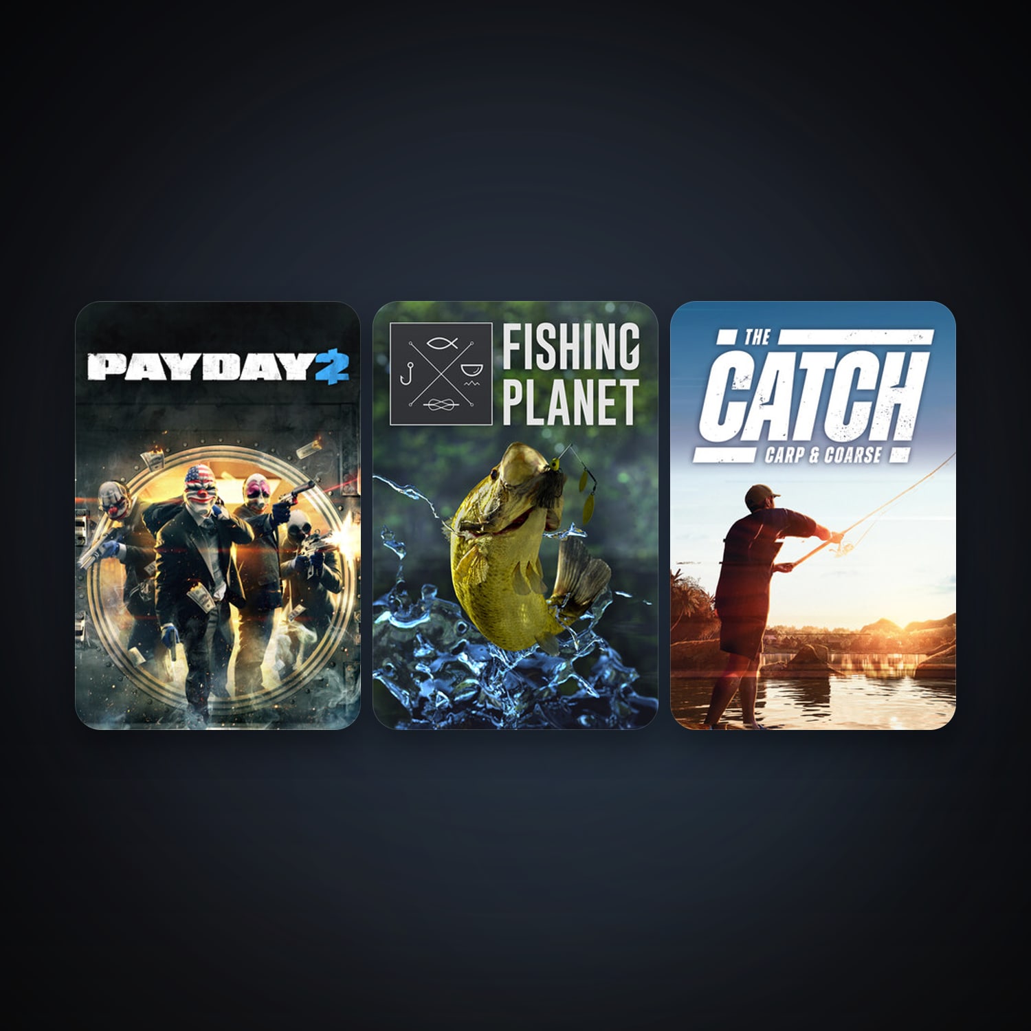 PAYDAY 2 + Fishing Planet, 7 games, clean — HabibiAccounts