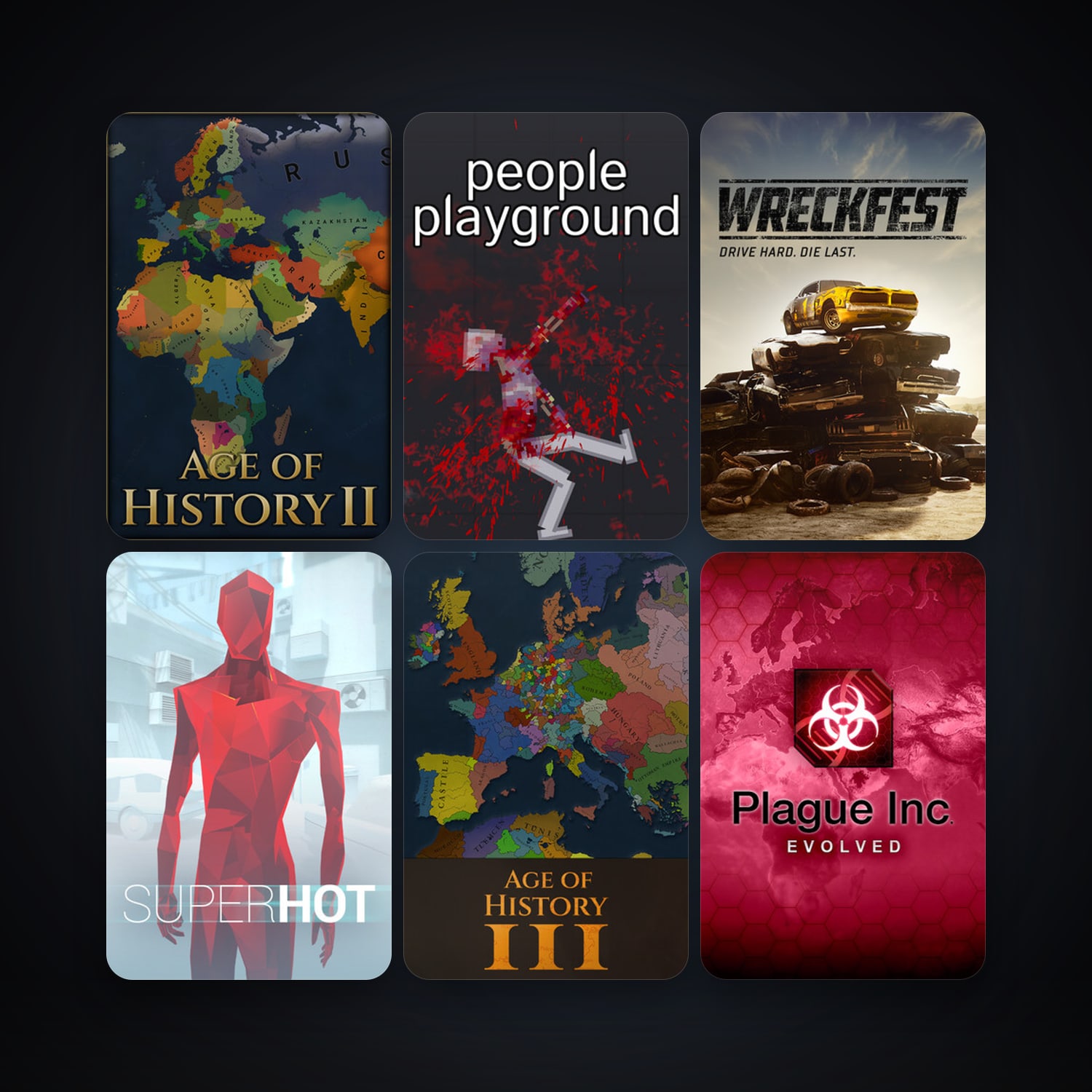 Next Car Game: Wreckfest + Plague Inc: Evolved, 32 games, clean — HabibiAccounts