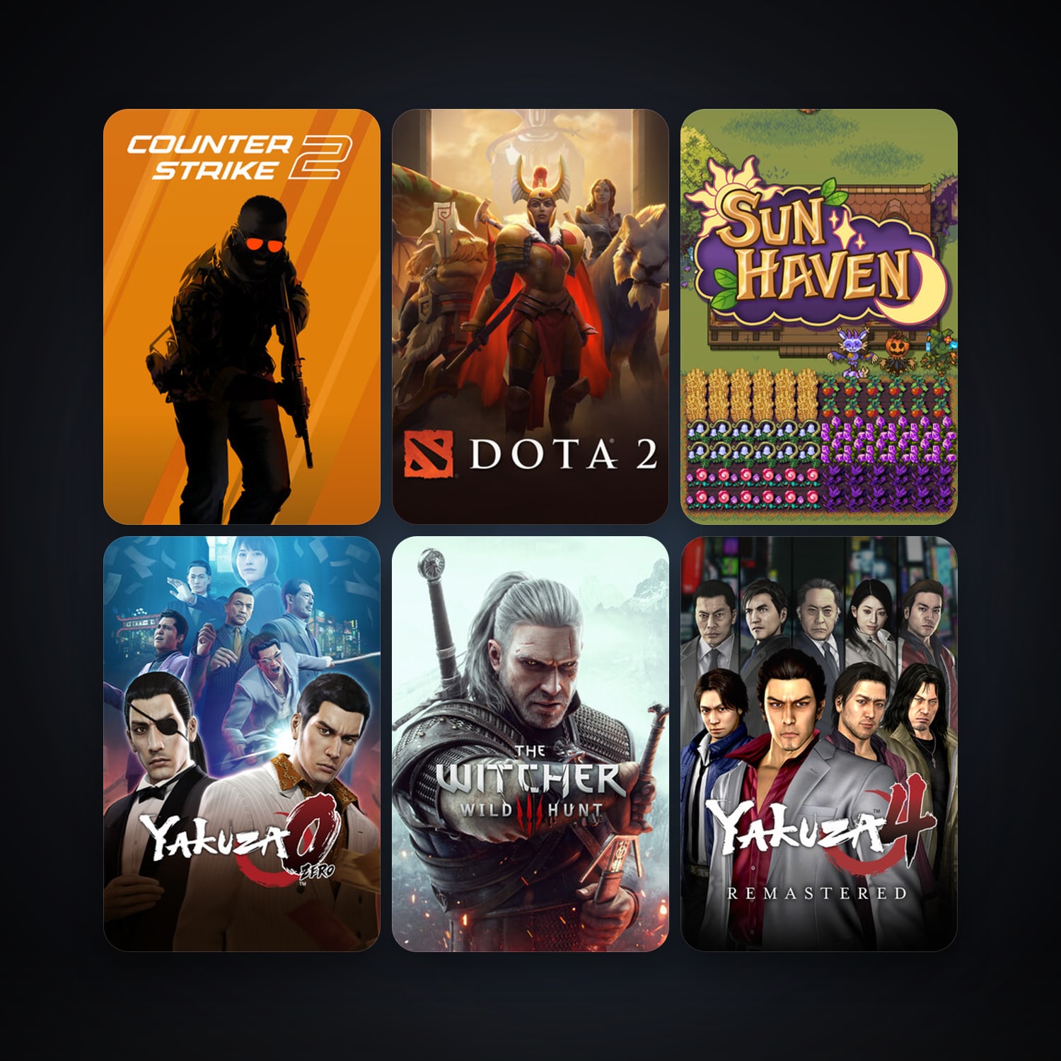 Assassin's Creed 2 Deluxe Edition + The Witcher 3: Wild Hunt, 55 games, clean — HabibiAccounts