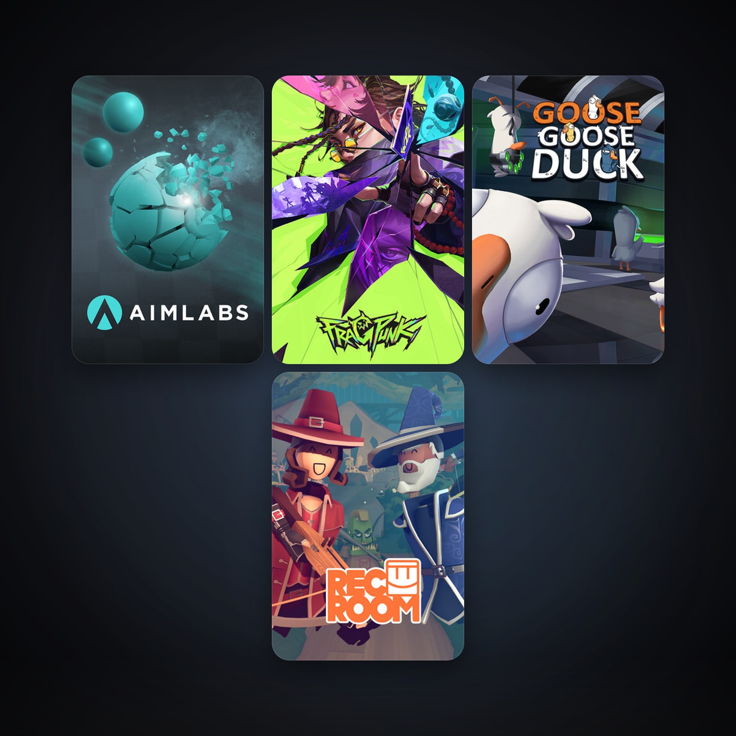 Rec Room + Aimlabs, 9 games, clean — HabibiAccounts