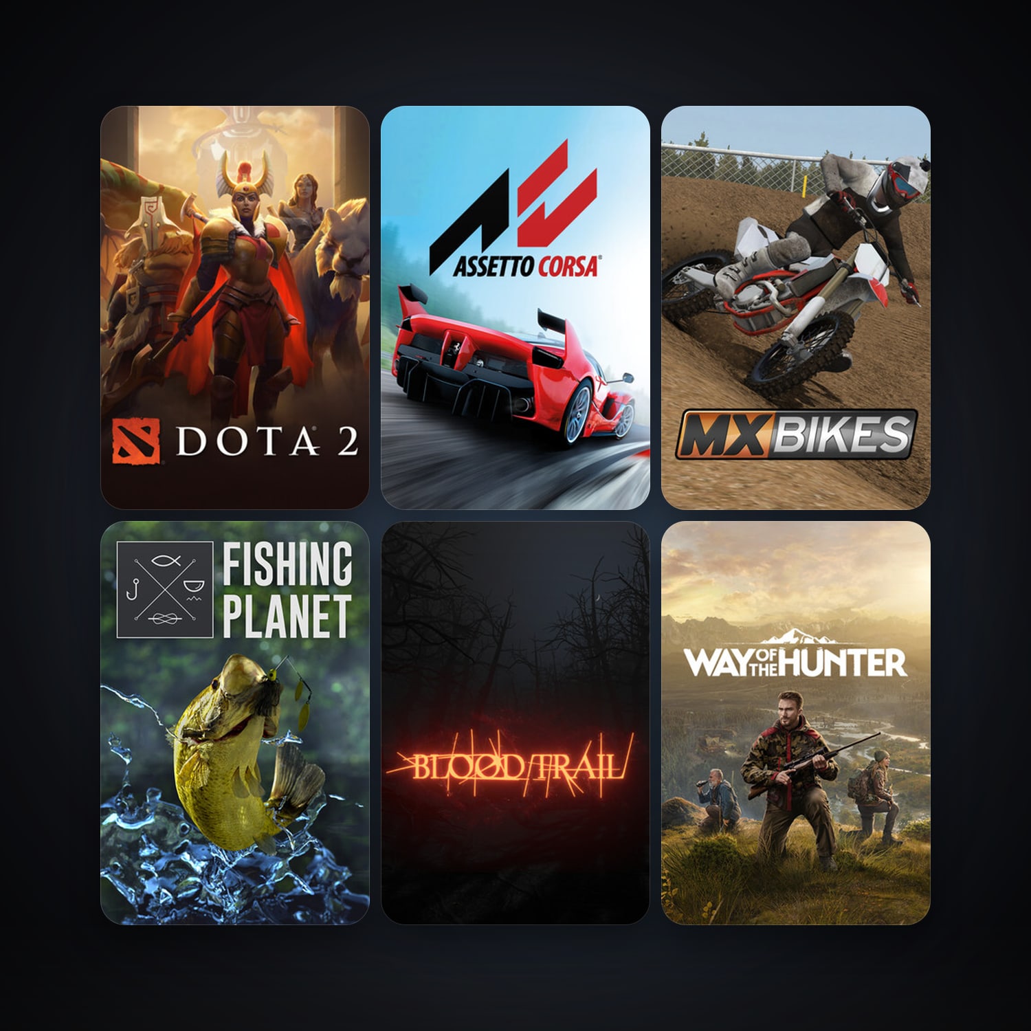 Dota 2 + Assetto Corsa, 22 games, clean — HabibiAccounts