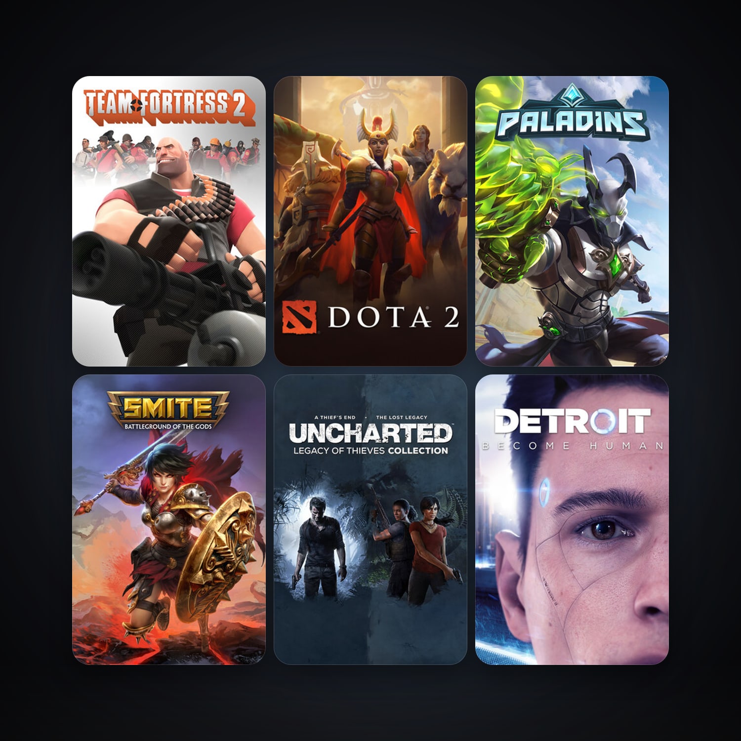 Team Fortress 2 + Dota 2, 38 games, clean — HabibiAccounts