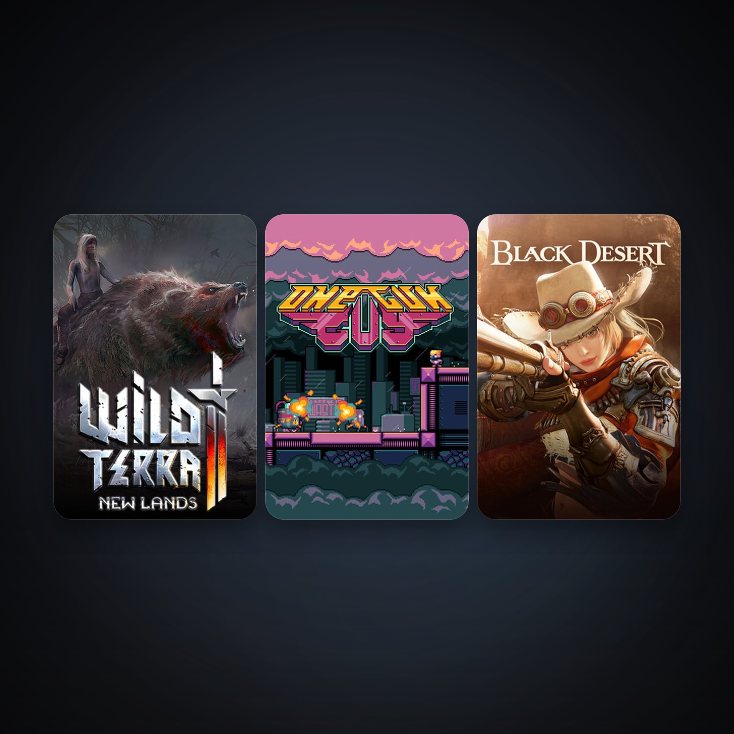 Black Desert Online + Wild Terra 2: New Lands, 3 games, clean — HabibiAccounts