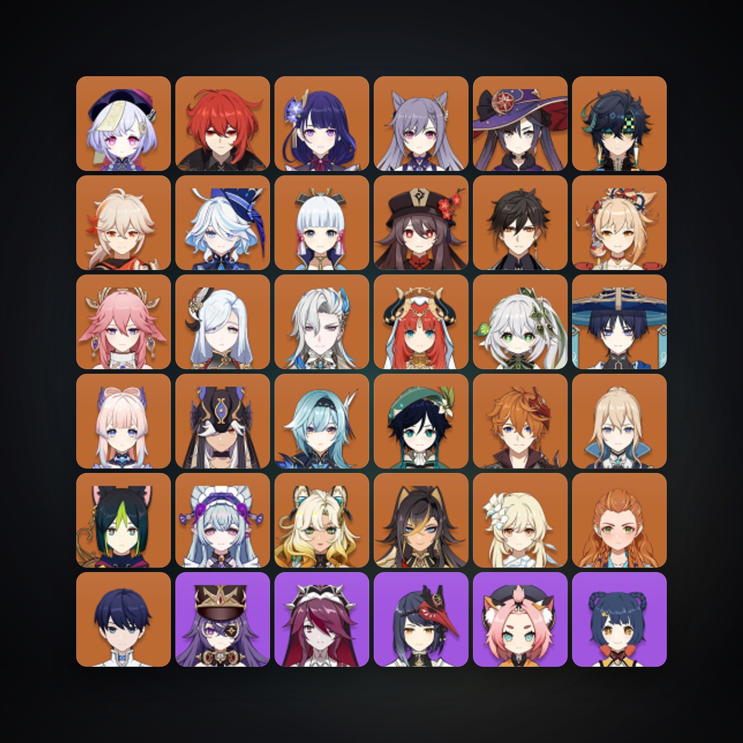 Genshin Impact | AR 60 | 72 Chars | 28× 5★ — HabibiAccounts
