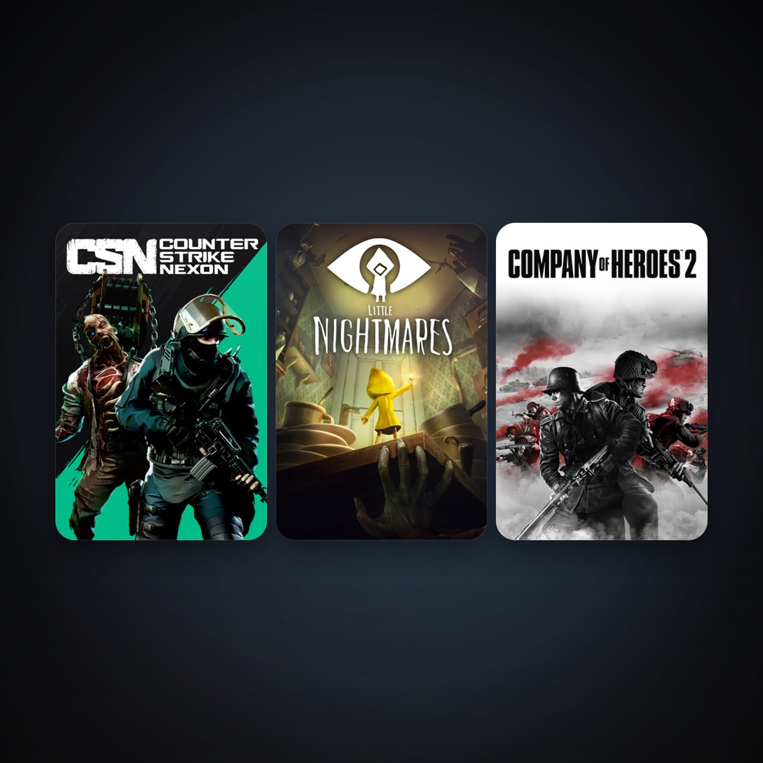 Company of Heroes 2 + Counter-Strike Nexon: Studio, 4 games, clean — HabibiAccounts