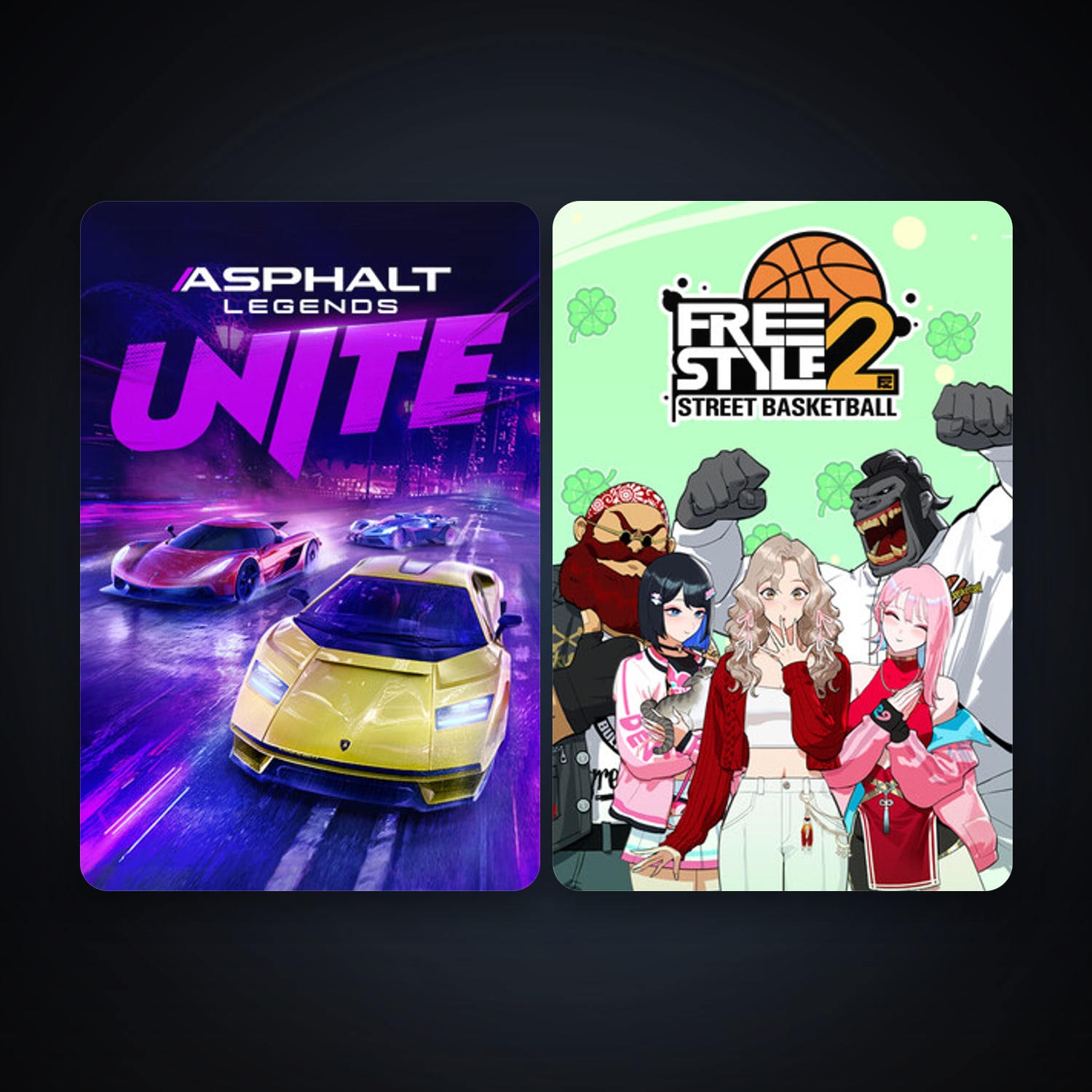 Freestyle 2: Street Basketball + Asphalt Legends Unite, 7 games, clean — HabibiAccounts