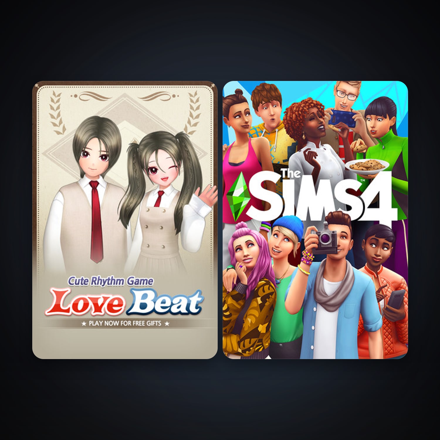 LoveBeat + The Sims 4, 2 games, clean — HabibiAccounts