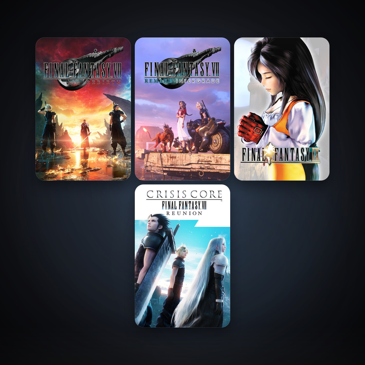FINAL FANTASY IX + NieR:Automata, 5 games, clean — HabibiAccounts