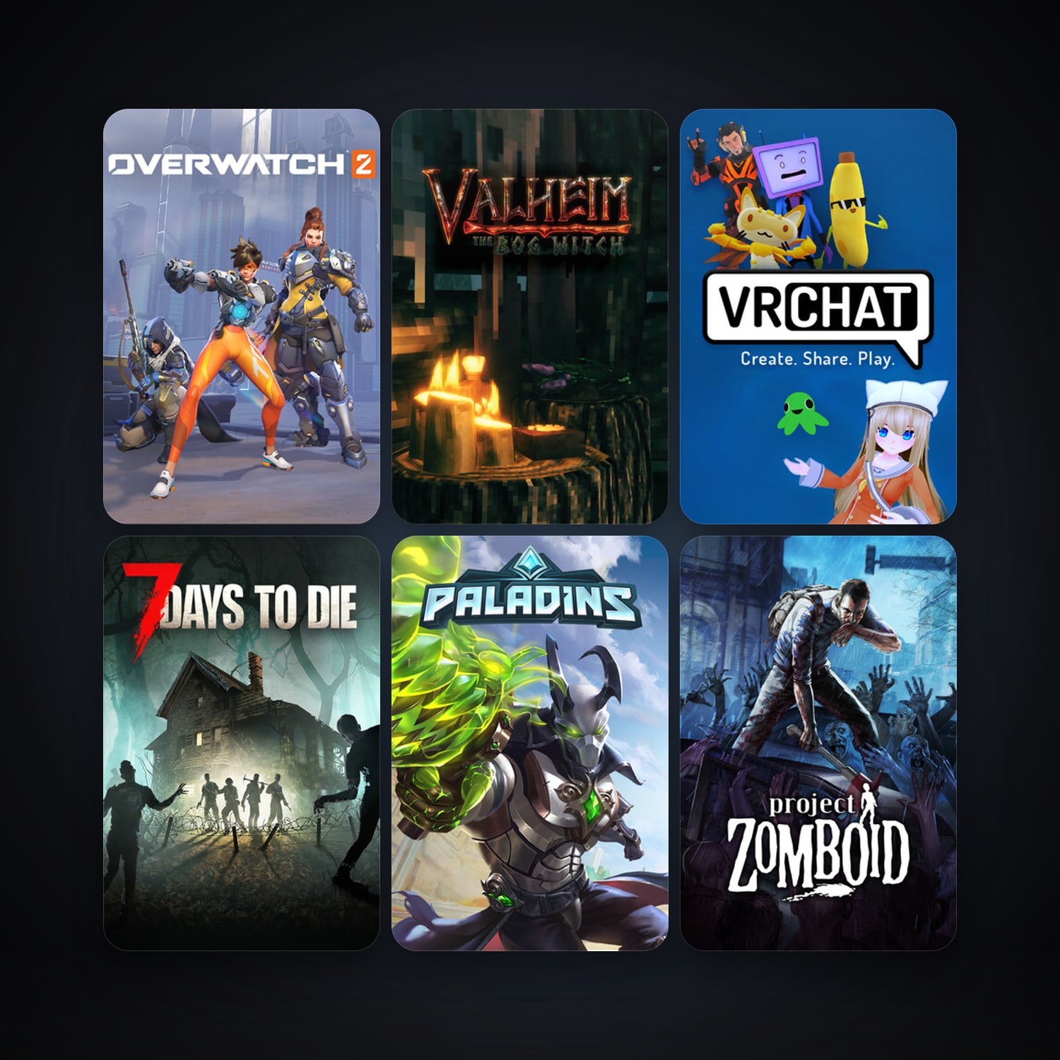 Project Zomboid + Castle Crashers, 35 games, clean — HabibiAccounts