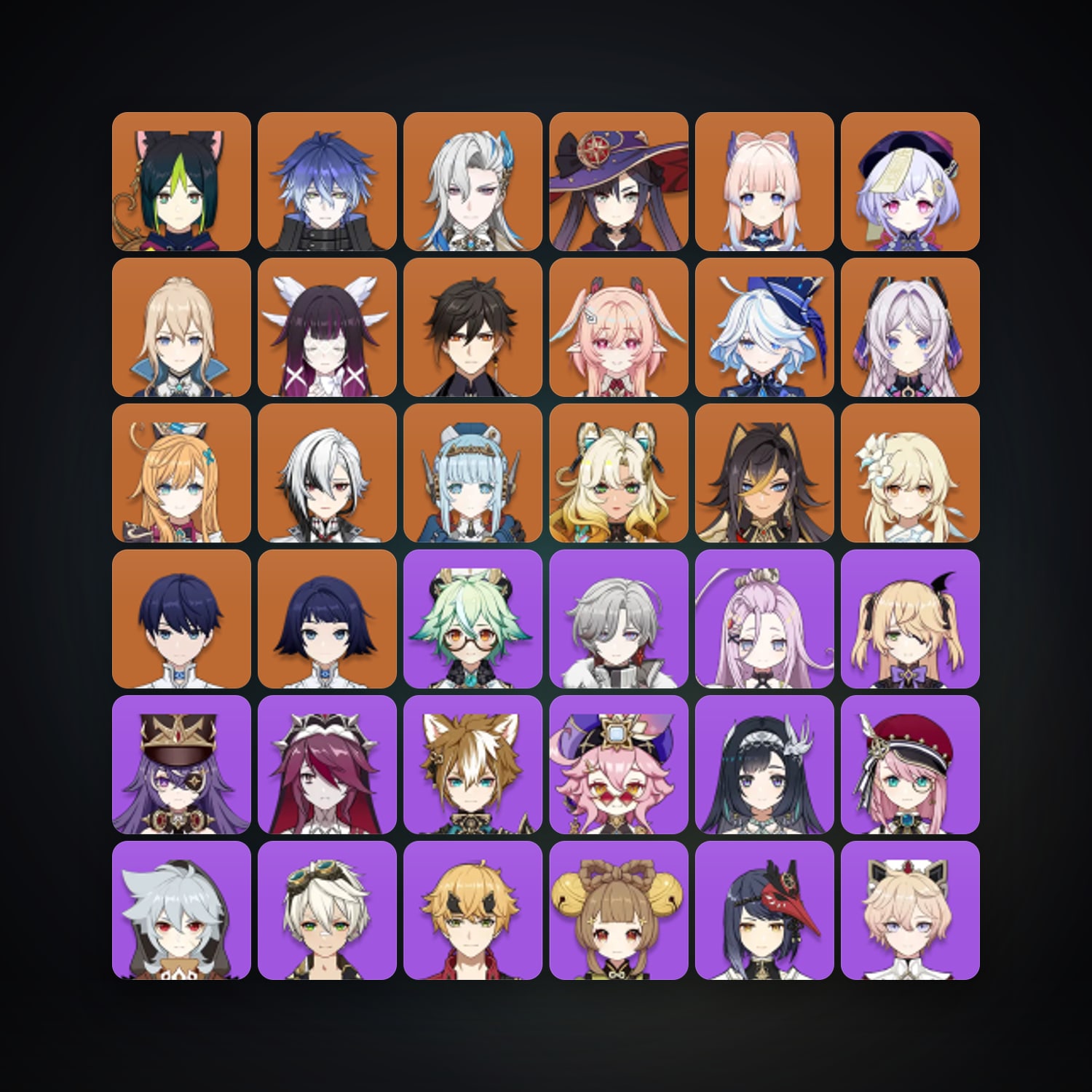 Genshin Impact | AR 60 | 70 Chars | 17× 5★ — Genshin / miHoYo Account — HabibiAccounts