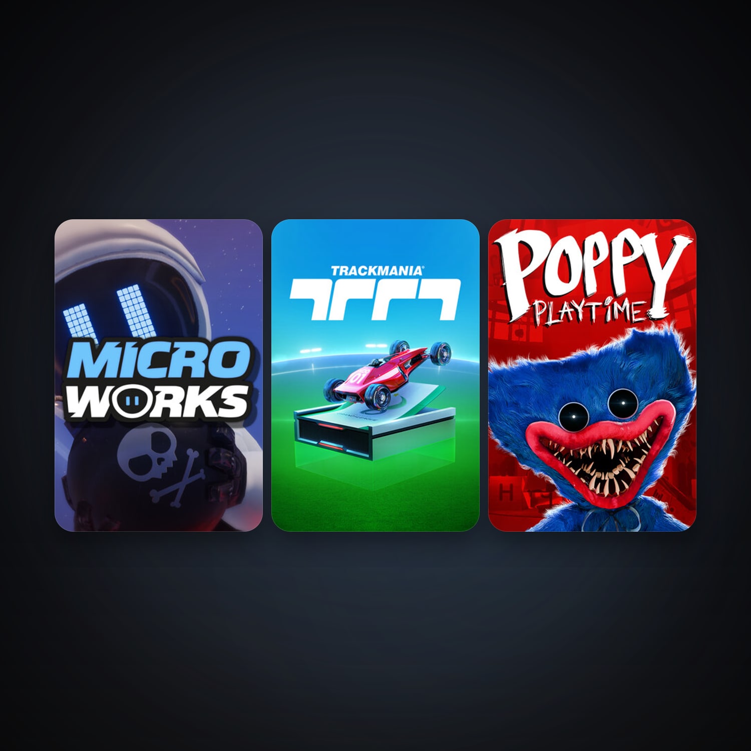 MicroWorks + Poppy Playtime, 4 games, clean — HabibiAccounts