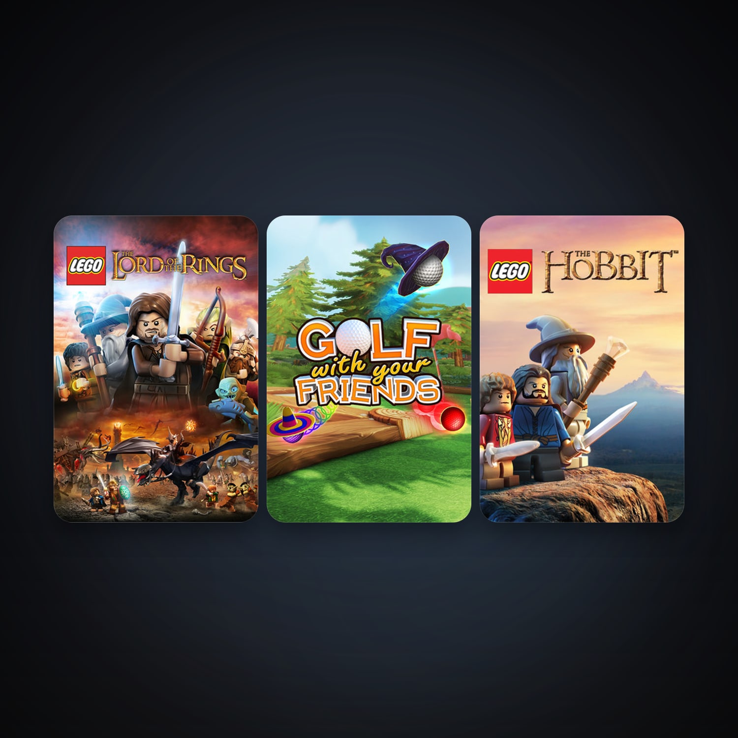 LEGO The Lord of the Rings + LEGO The Hobbit, 5 games, clean — HabibiAccounts
