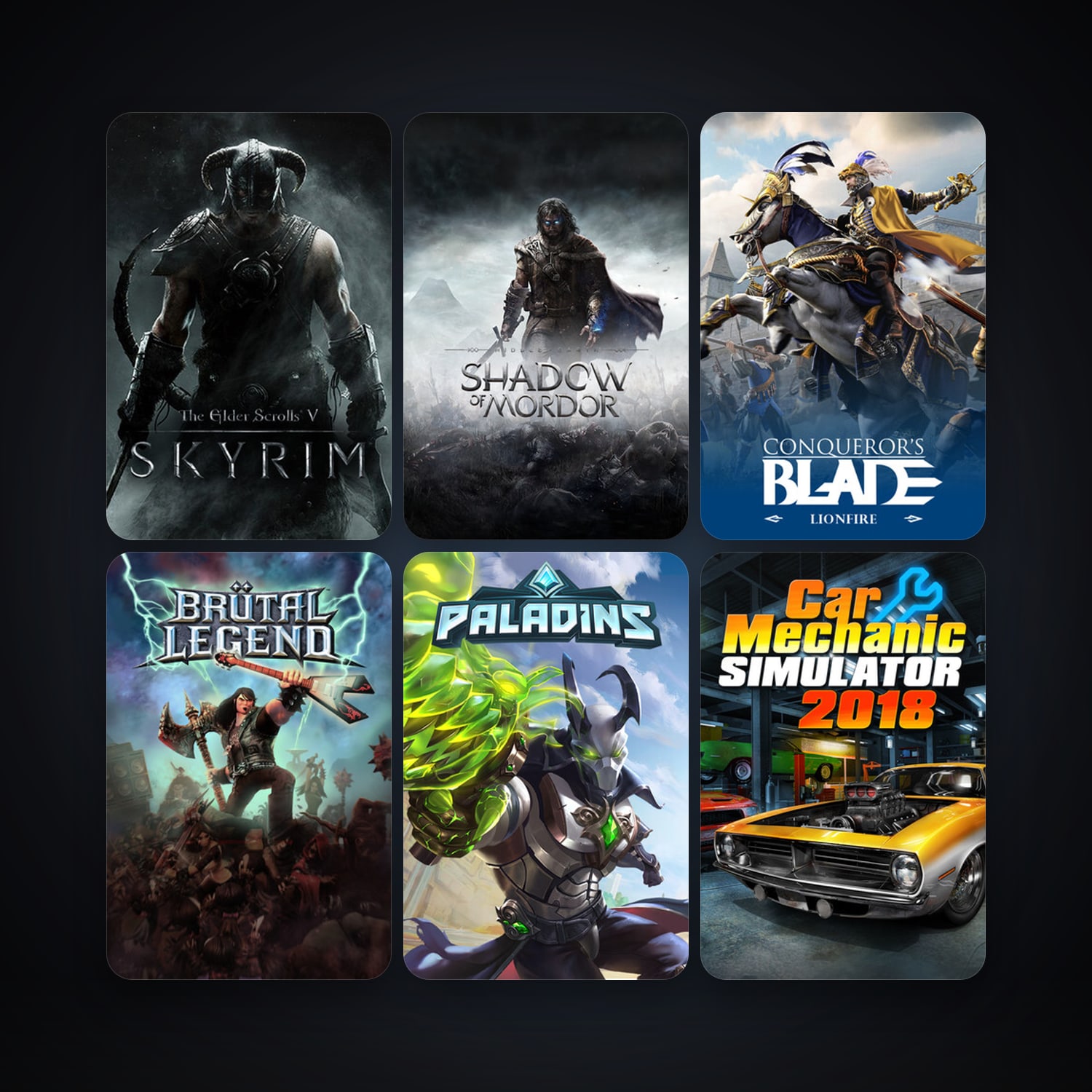 The Elder Scrolls V: Skyrim + Brutal Legend, 20 games, clean — HabibiAccounts