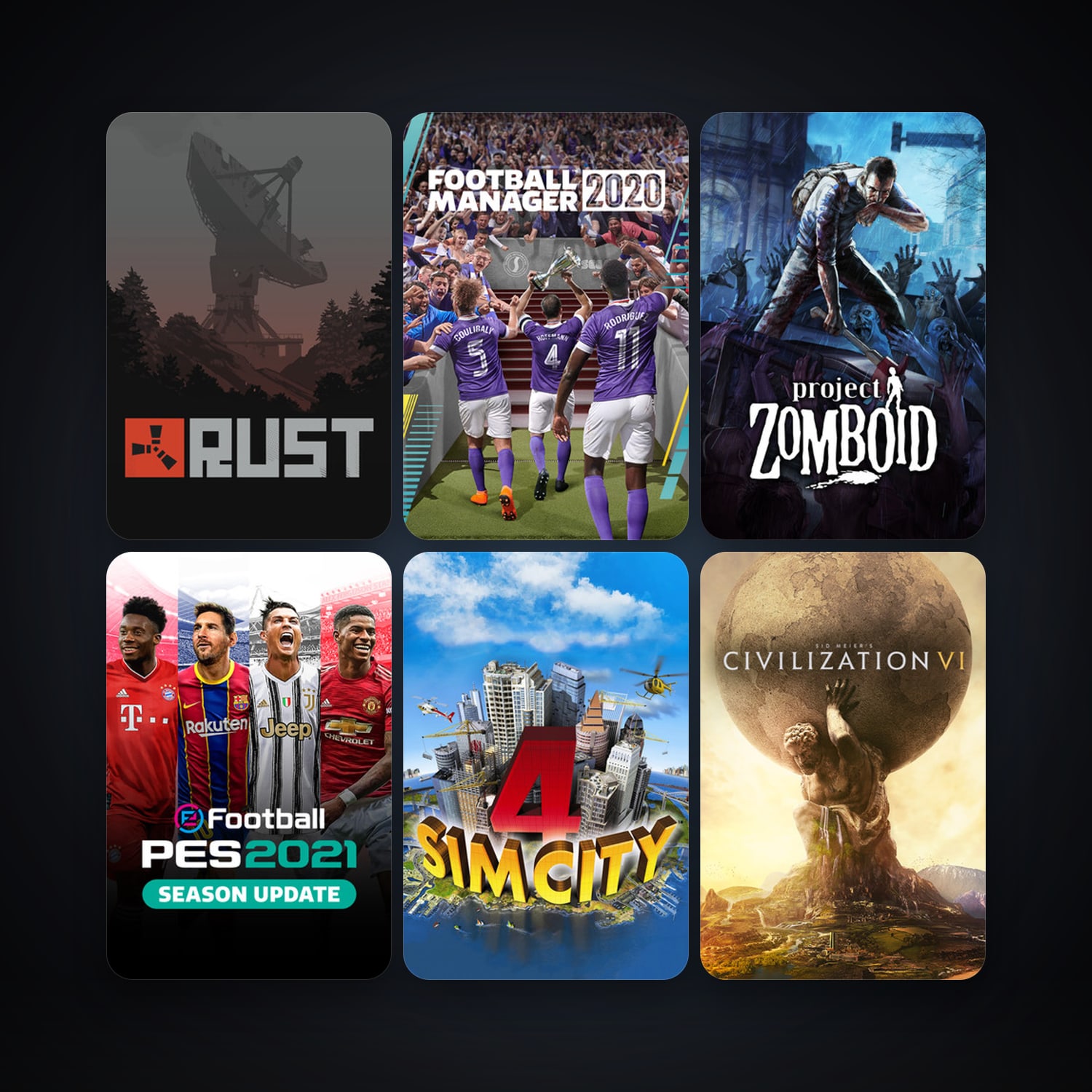 Sid Meier's Civilization V + SimCity 4 Deluxe Edition, 49 games, Steam 11, clean — HabibiAccounts
