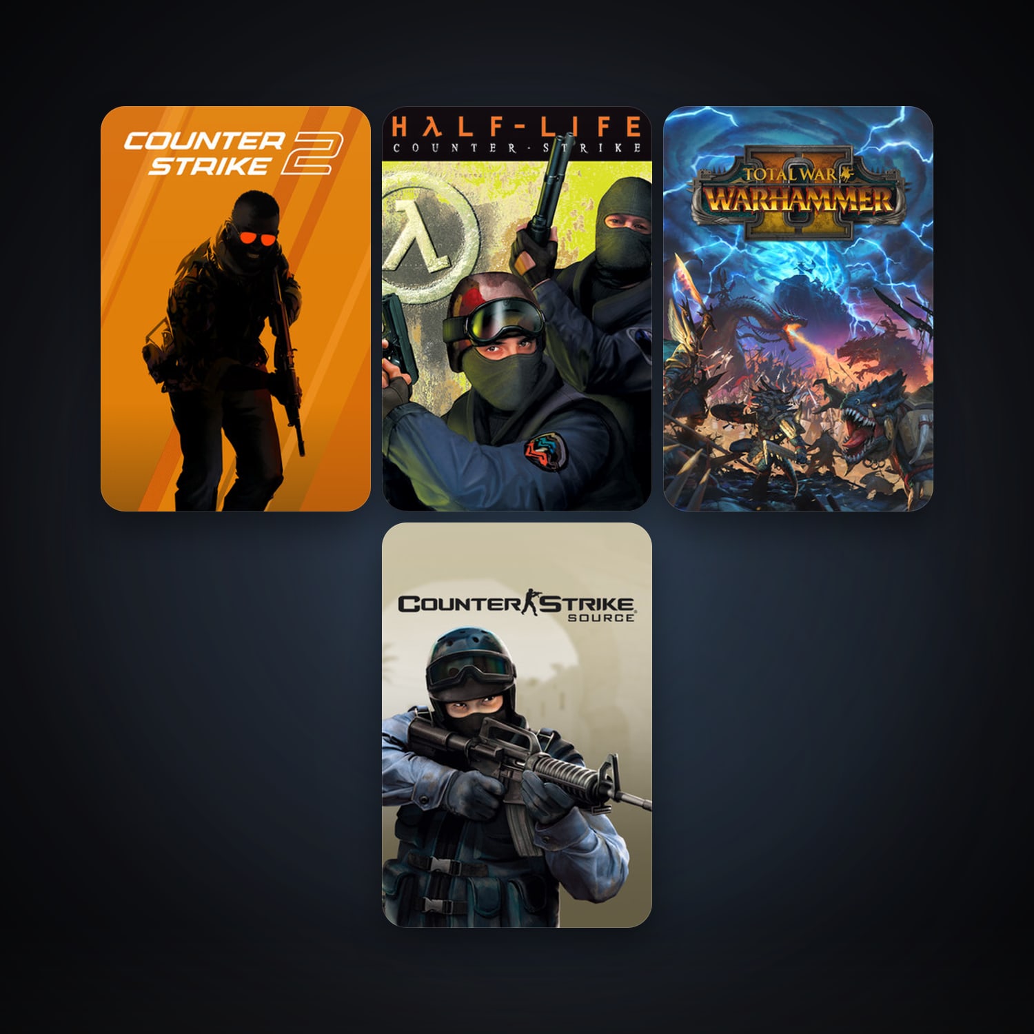 Counter-Strike + Counter-Strike: Source, 7 games, clean — HabibiAccounts