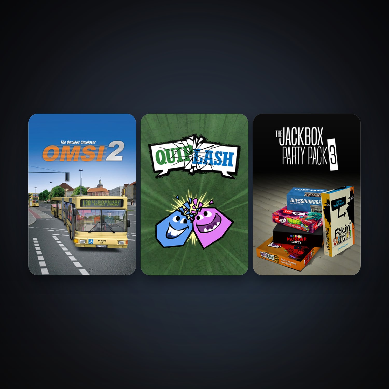 OMSI 2: Steam Edition + Quiplash, 3 games, clean — HabibiAccounts