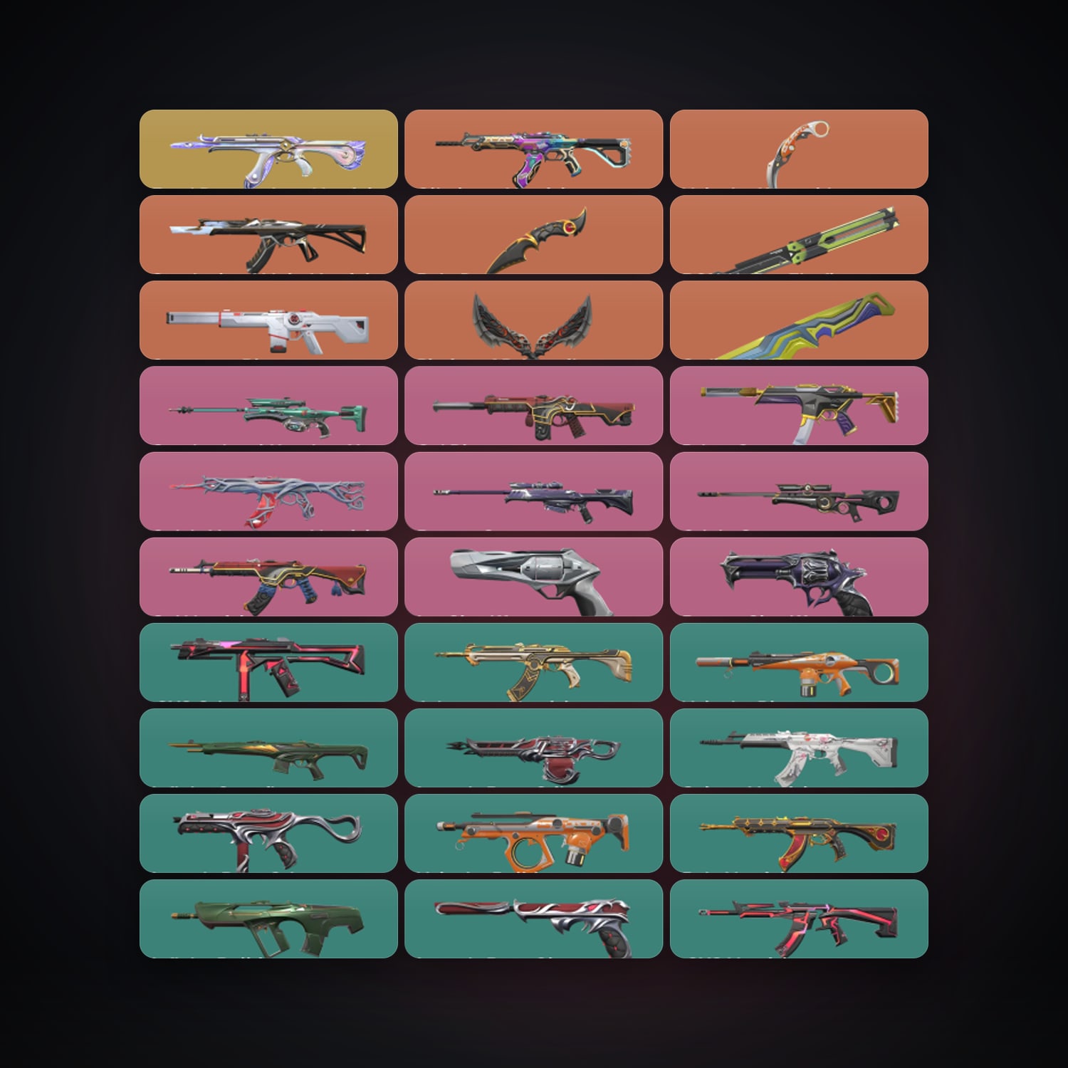 NA Silver 2 locker — 5 knives, 83 skins, lvl 139 — HabibiAccounts