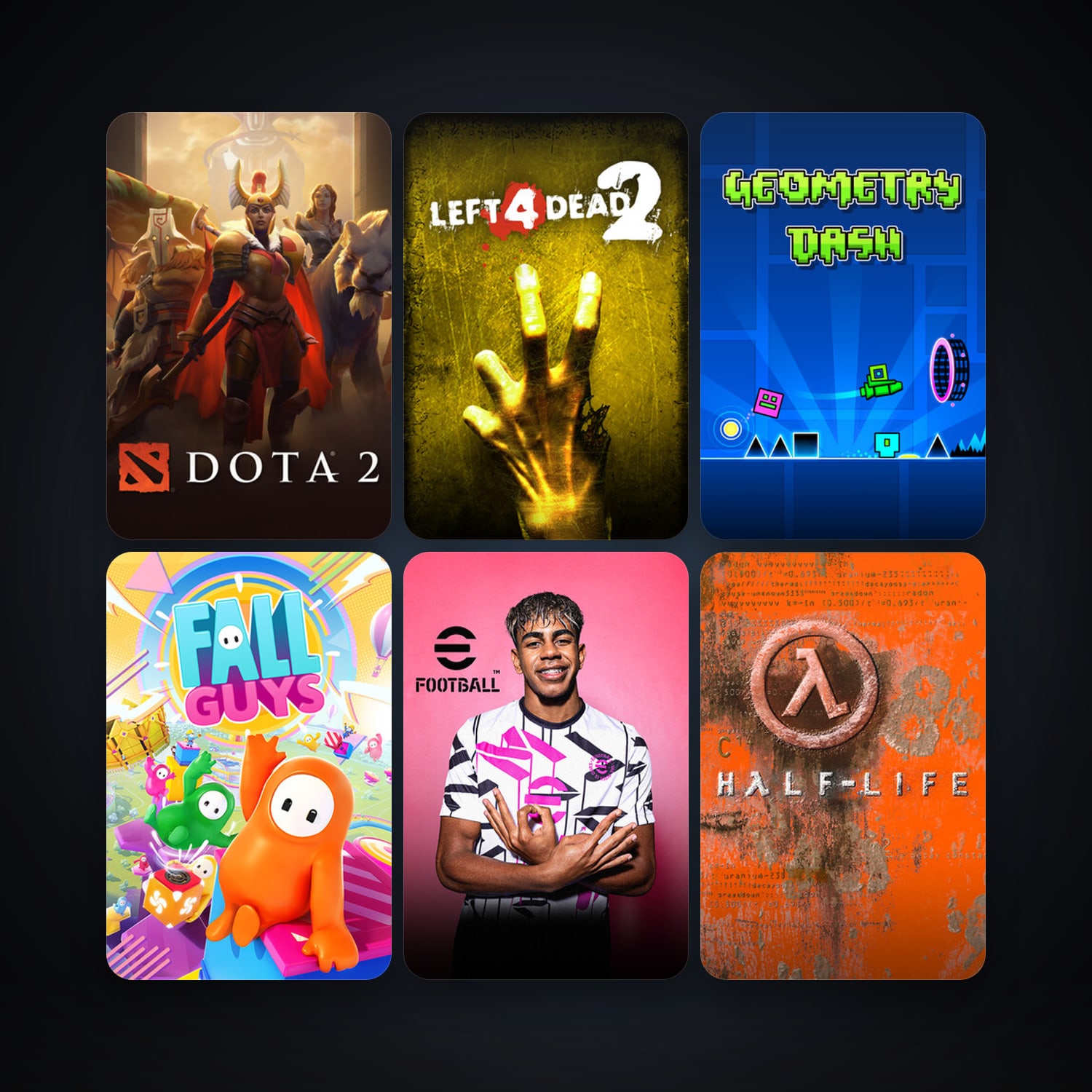 Half-Life + Left 4 Dead 2, 13 games, clean — HabibiAccounts
