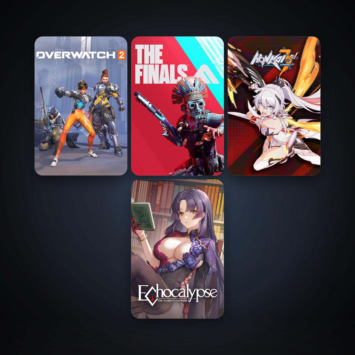 Honkai Impact 3rd + THE FINALS, 12 games, clean — HabibiAccounts