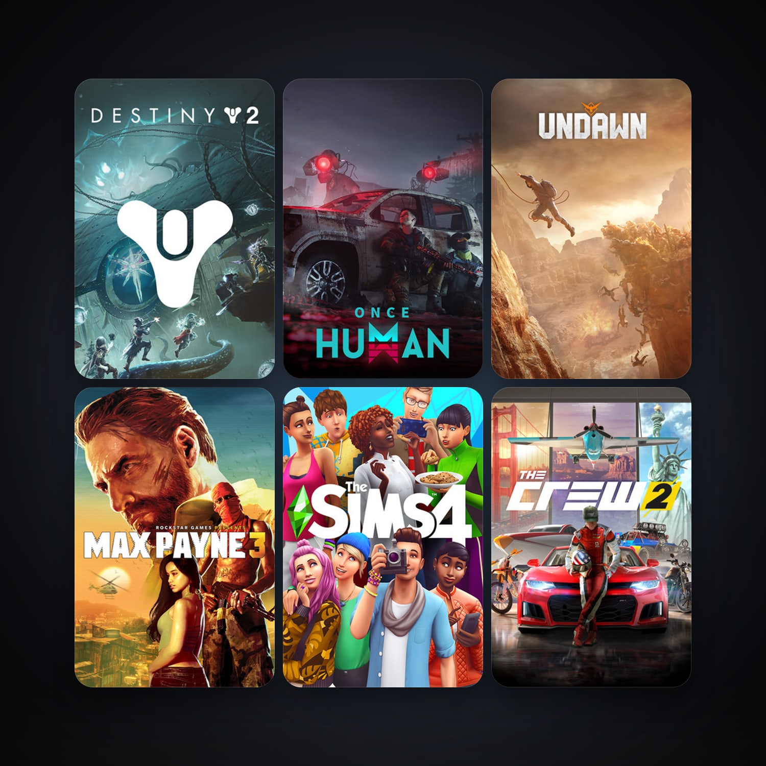 Max Payne 3 + The Crew 2, 34 games, clean — HabibiAccounts