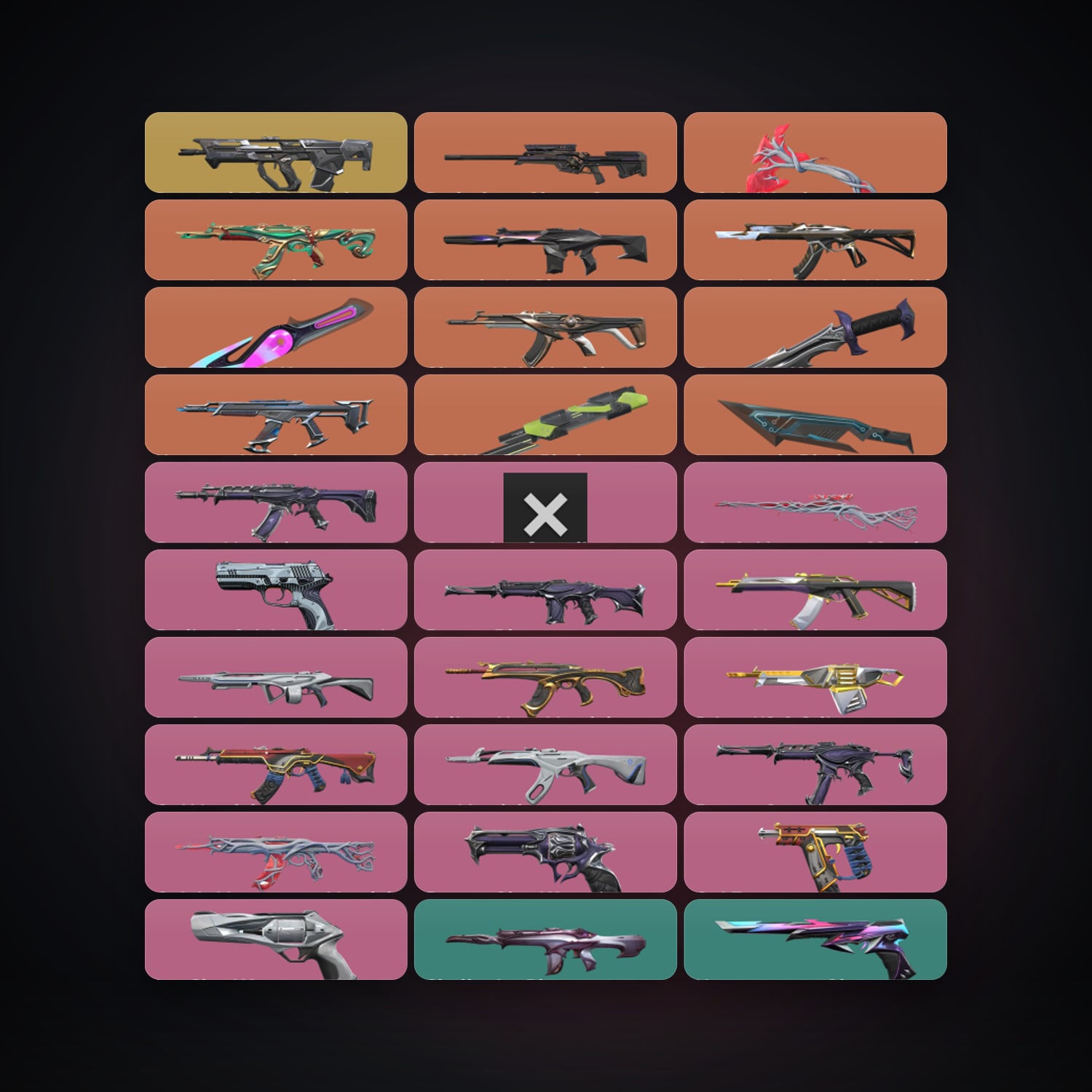 EU Gold 1 locker — 5 knives, 68 skins, lvl 145 — HabibiAccounts