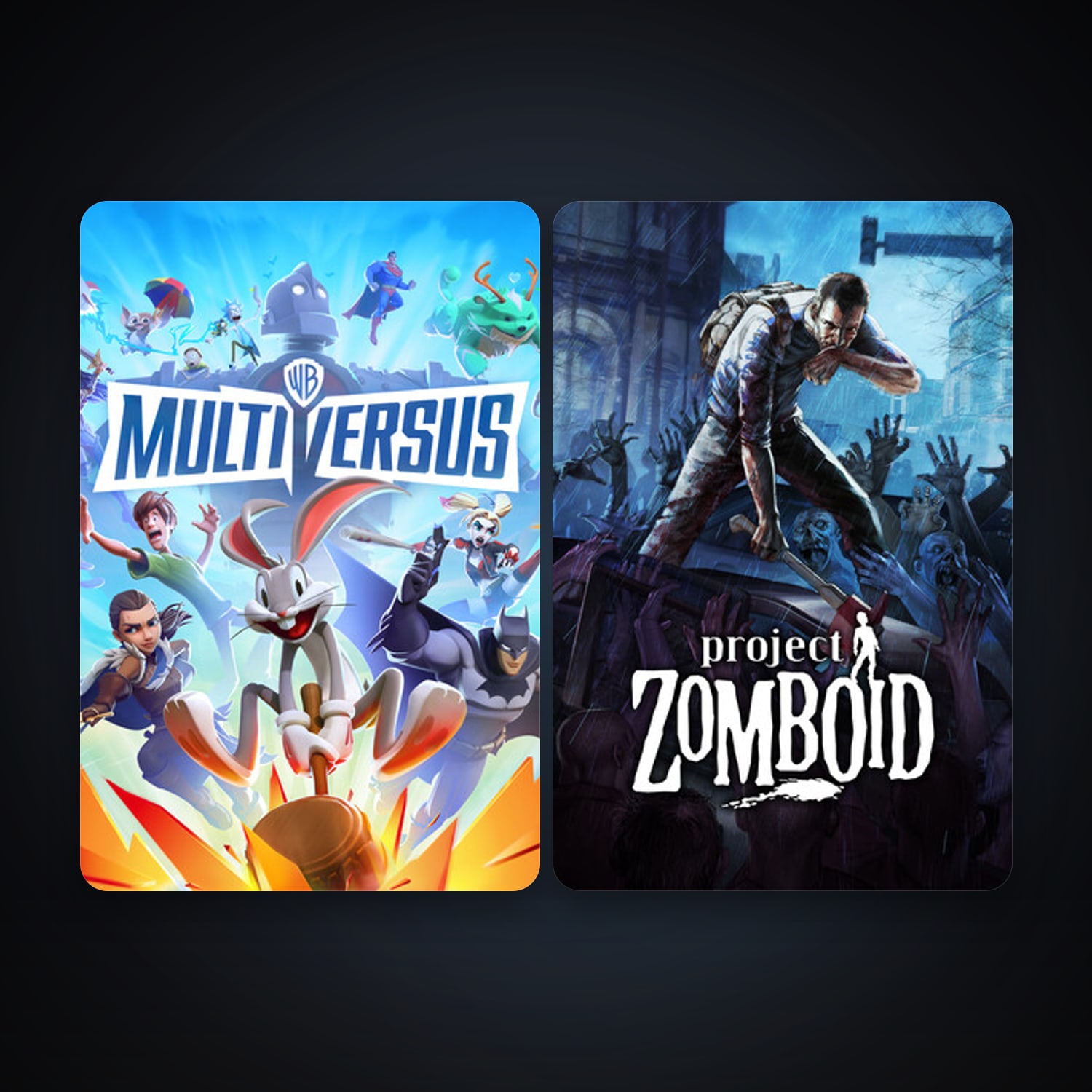 Project Zomboid + MultiVersus, 10 games, clean — HabibiAccounts