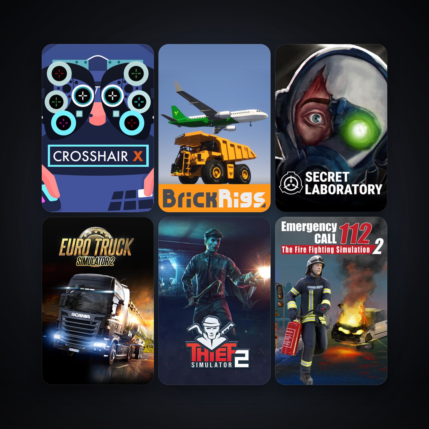 Garry's Mod + Euro Truck Simulator 2, 34 games, clean — HabibiAccounts