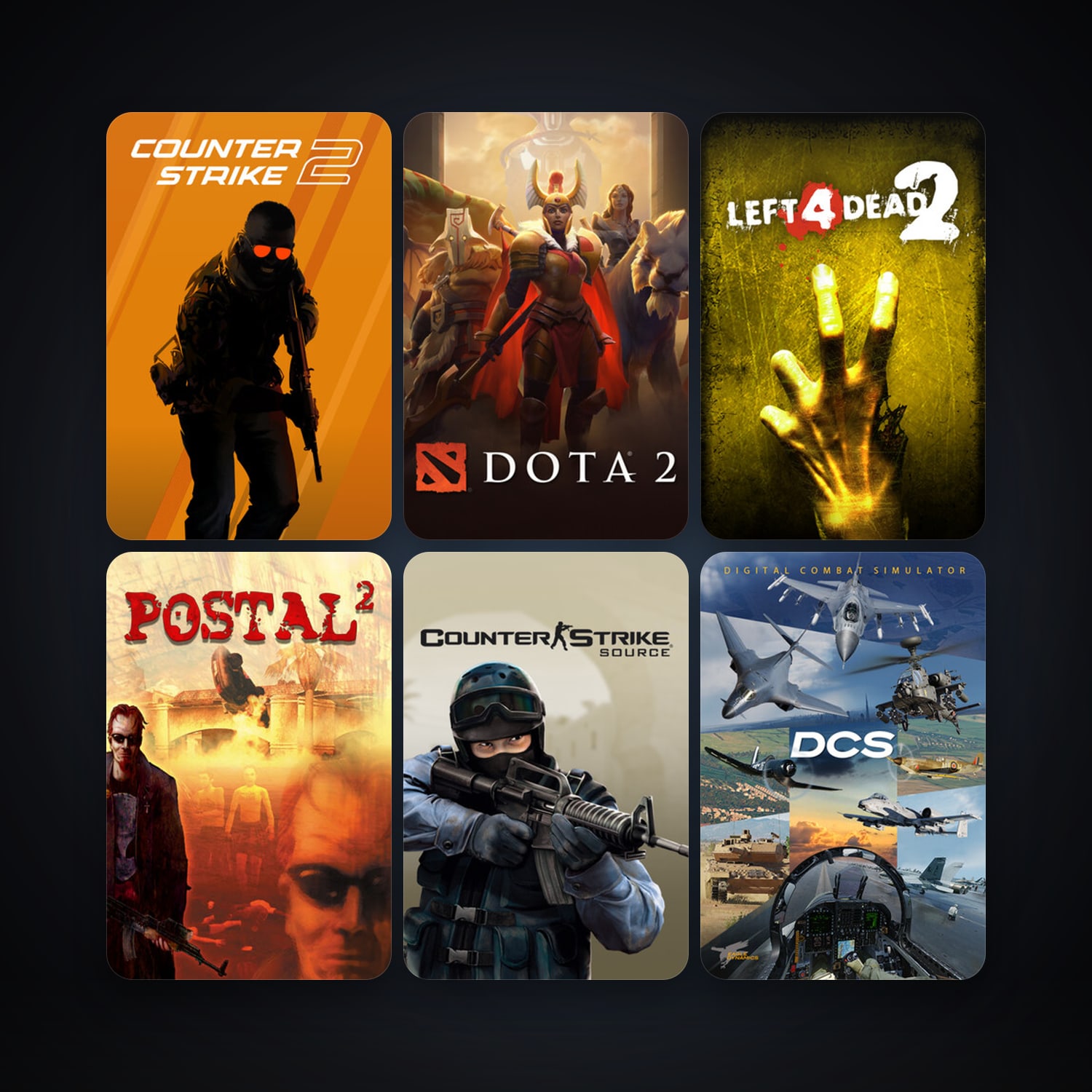 Counter-Strike: Source + Left 4 Dead 2, 19 games, Steam 12, clean — HabibiAccounts