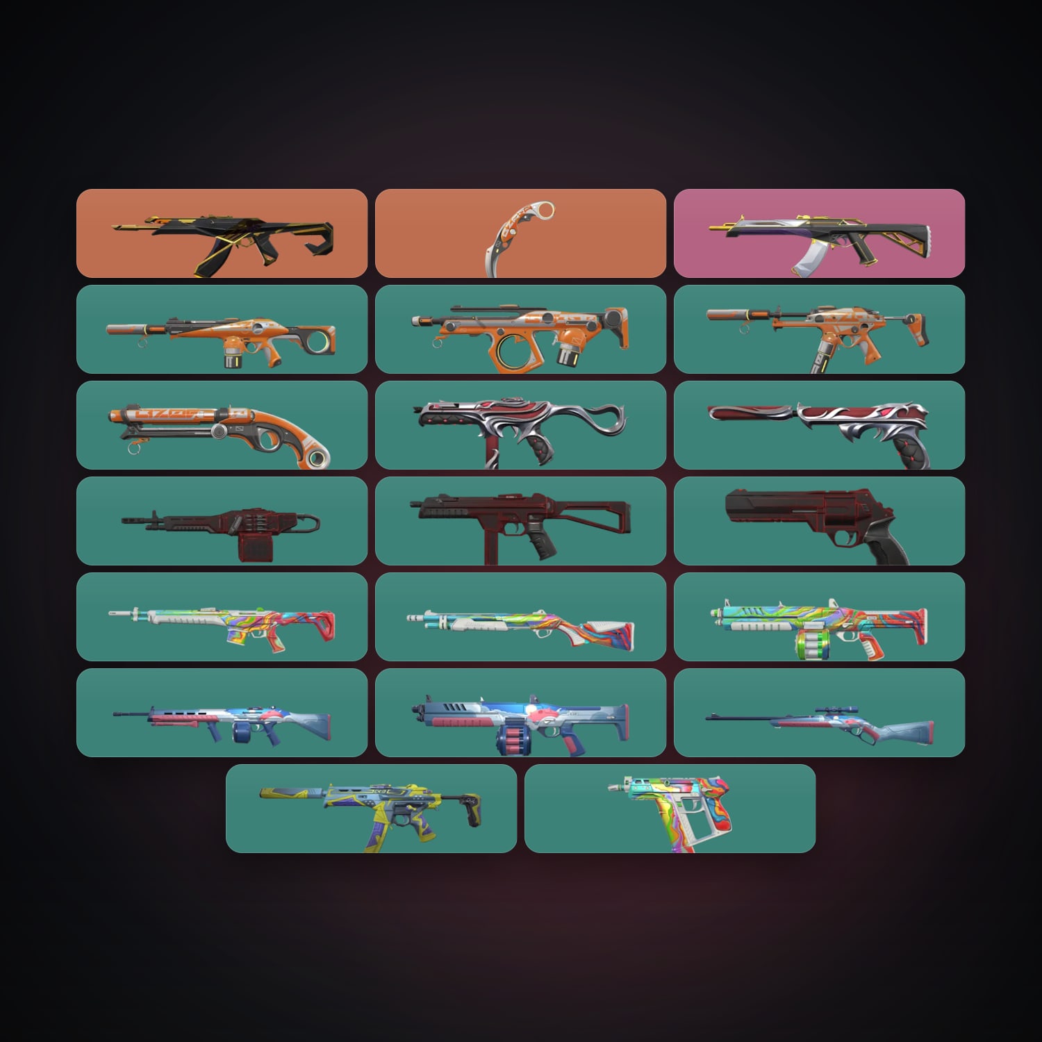 EU Silver 1 locker — 1 knives, 22 skins, lvl 104 — HabibiAccounts