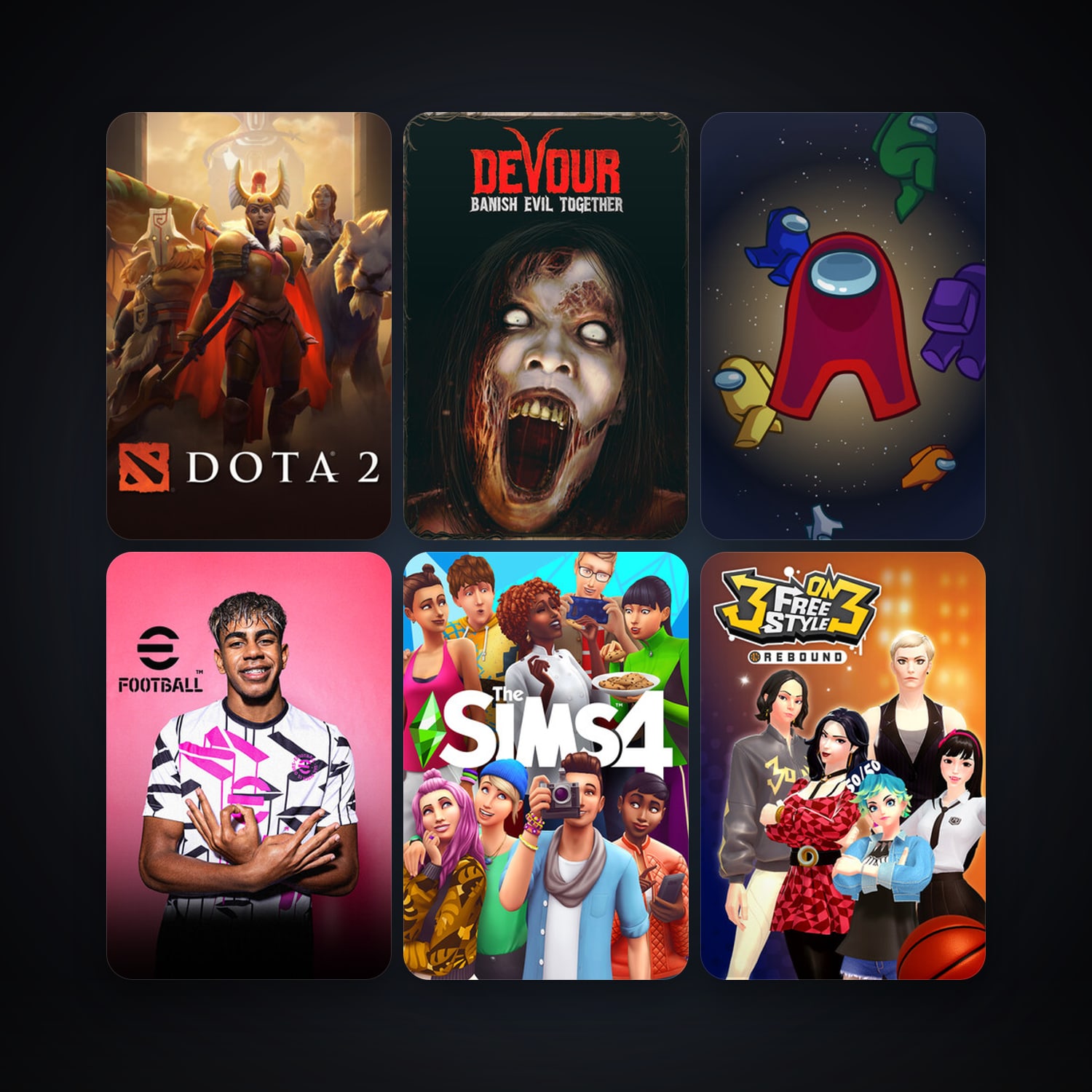 Dota 2 + Among Us, 13 games, clean — HabibiAccounts