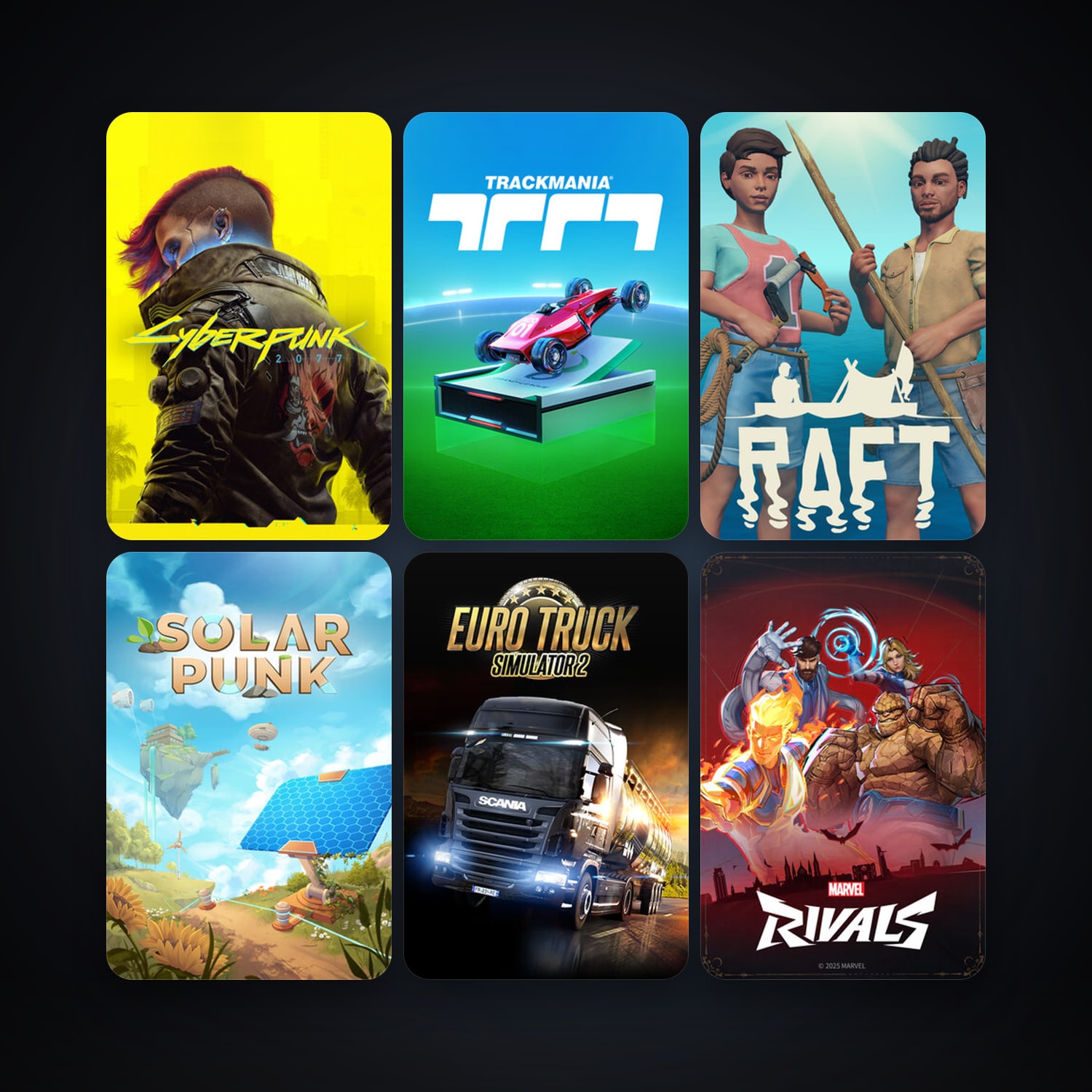 Euro Truck Simulator 2 + Raft, 14 games, clean — HabibiAccounts