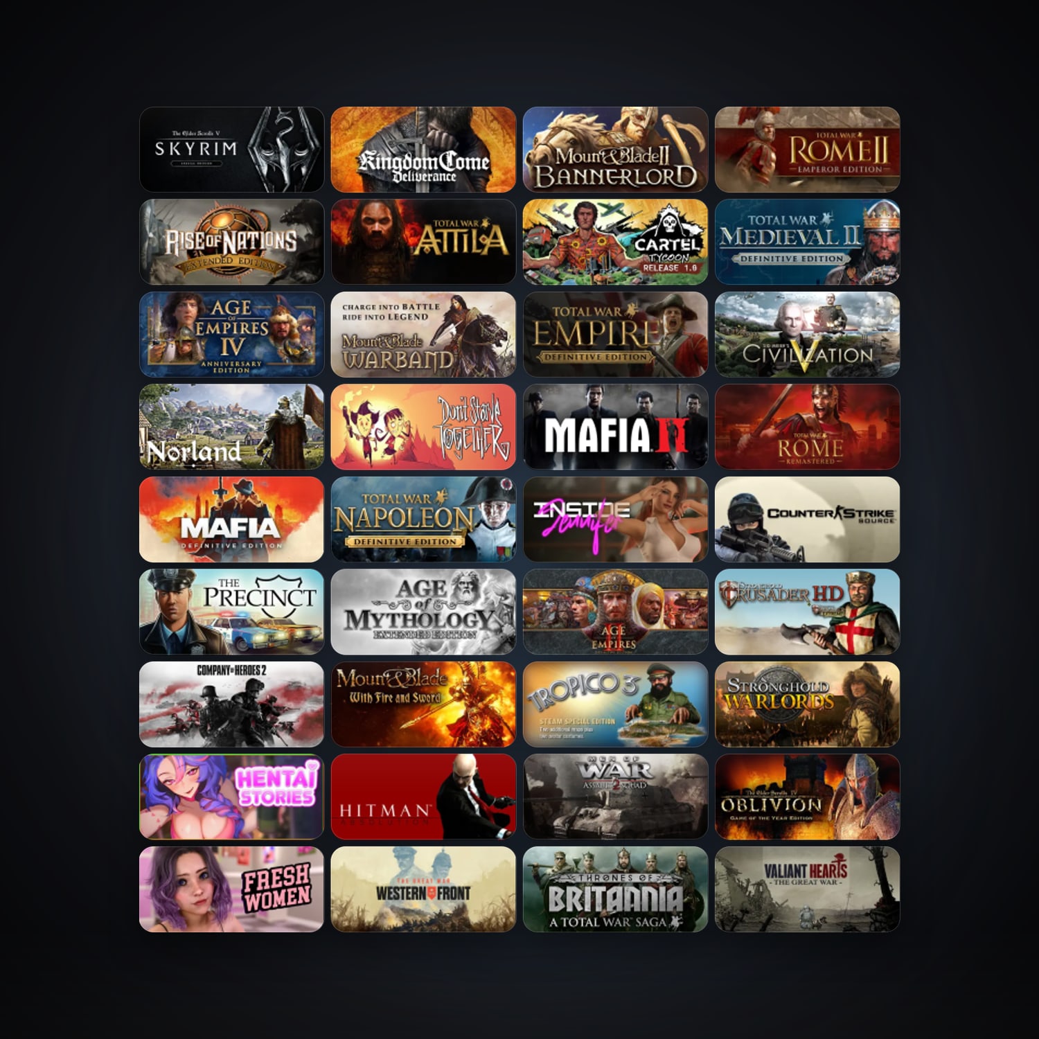 Steam 126 games, Steam 11, clean — HabibiAccounts