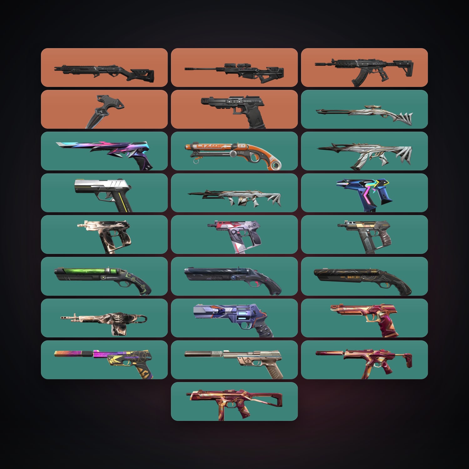 BR Gold 3 locker — 1 knives, 27 skins, lvl 172 — HabibiAccounts