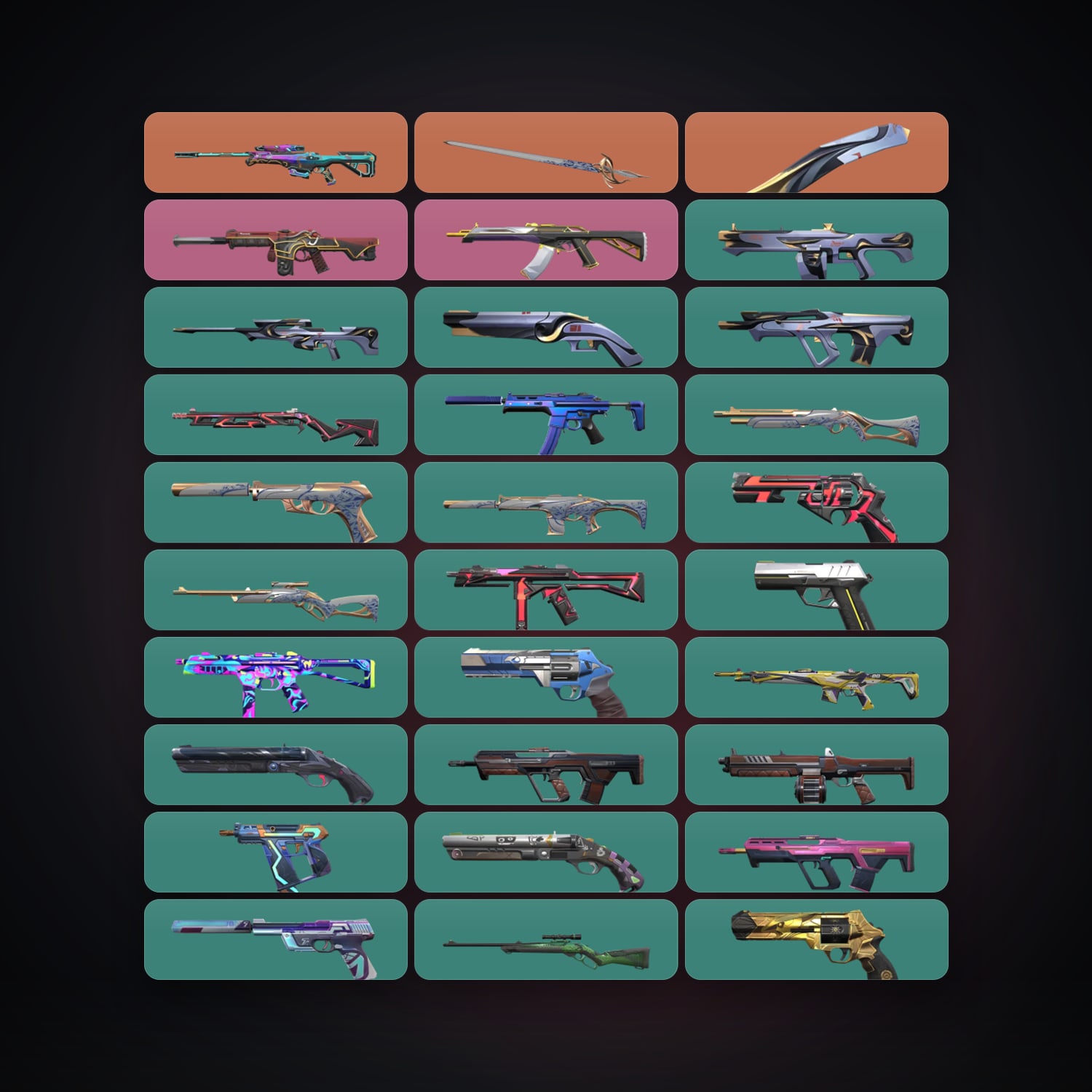 AP Gold 1 locker — 2 knives, 54 skins, lvl 200 — HabibiAccounts