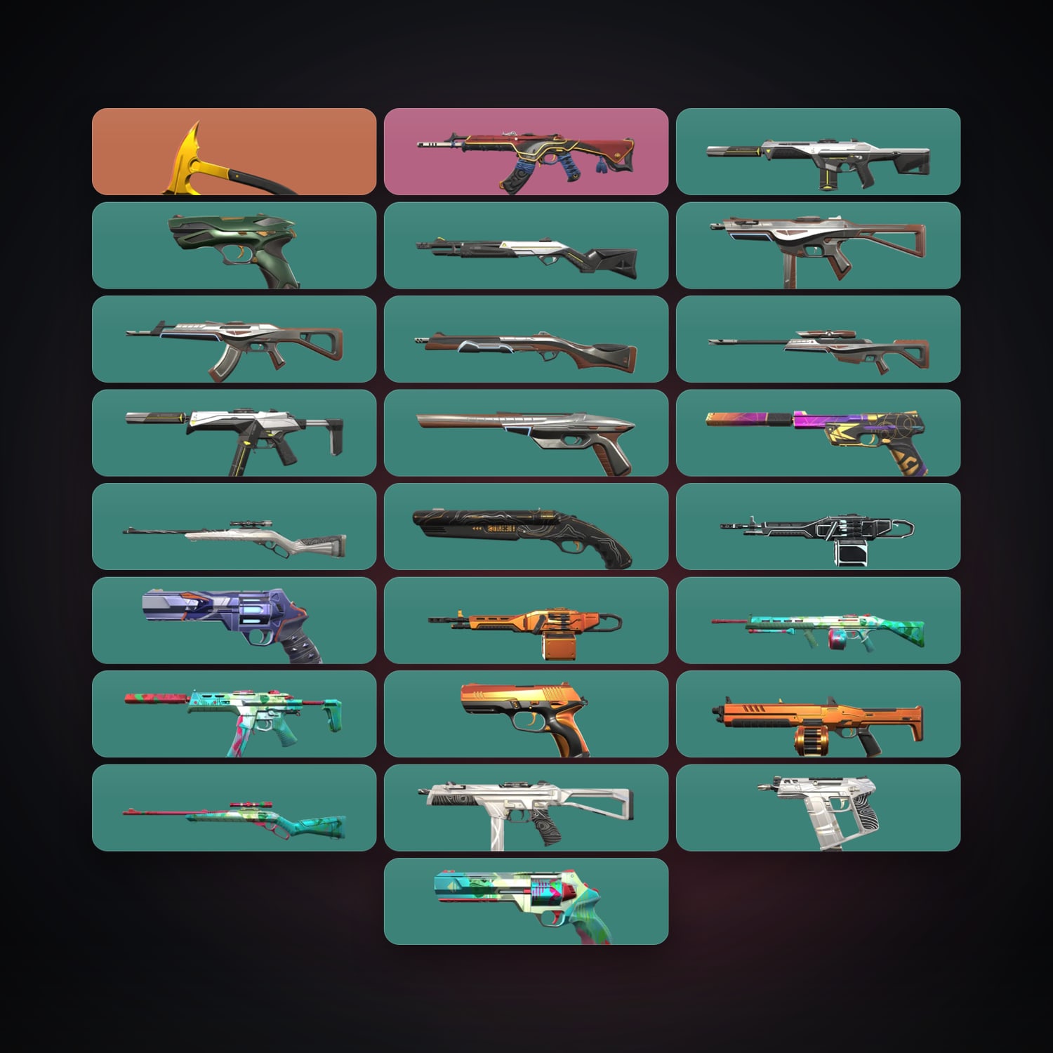 EU Gold 1 locker — 1 knives, 26 skins, lvl 100 — HabibiAccounts
