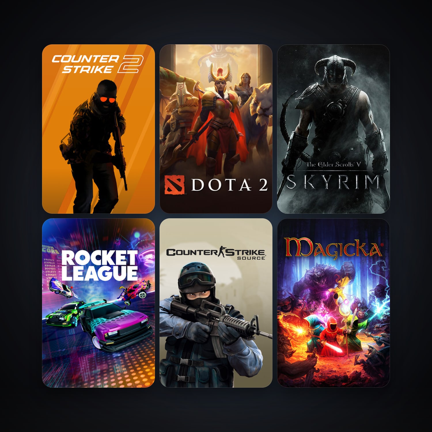 Counter-Strike: Source + Day of Defeat: Source, 14 games, clean — HabibiAccounts