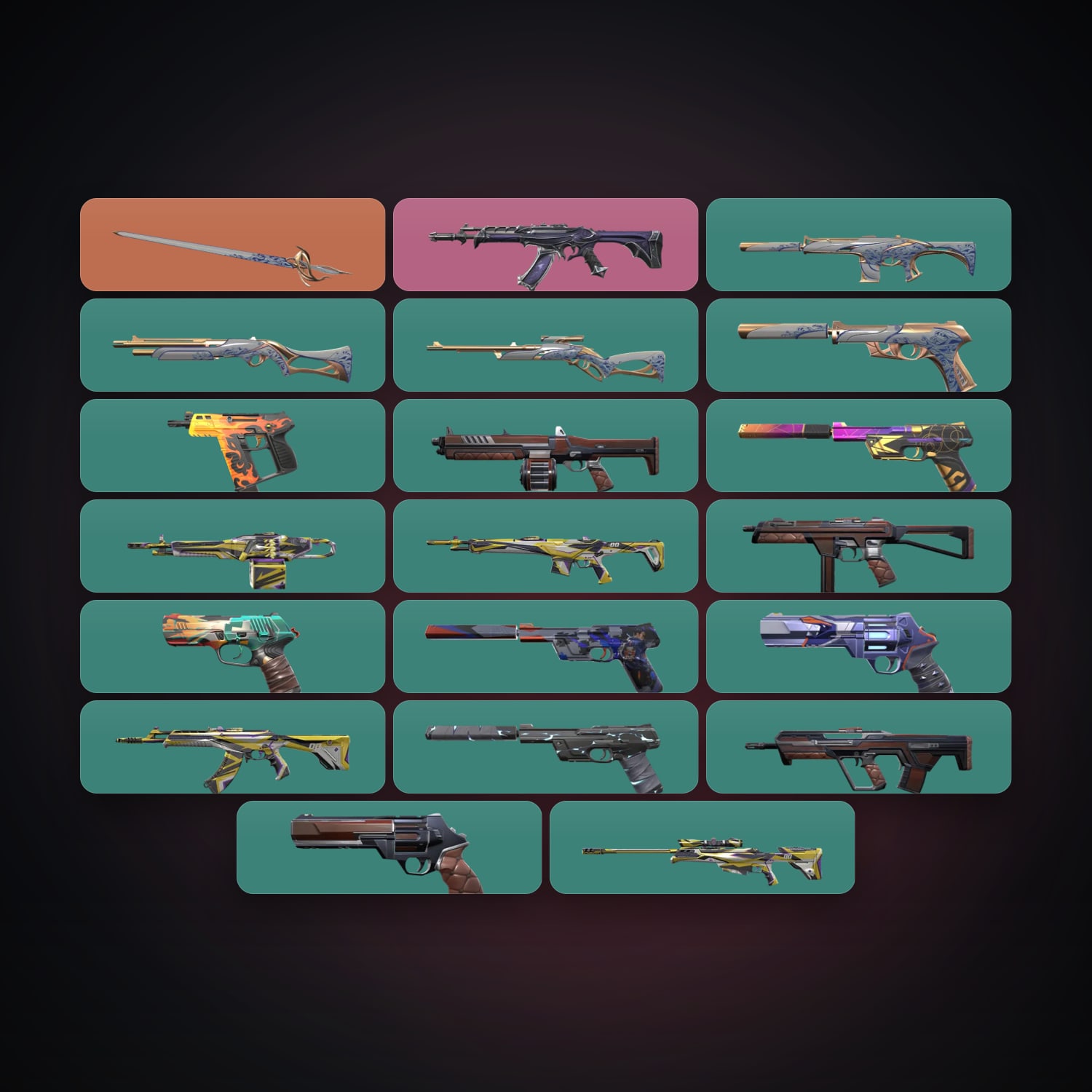 EU Plat 2 locker — 1 knives, 21 skins, lvl 118 · 261830530 — HabibiAccounts