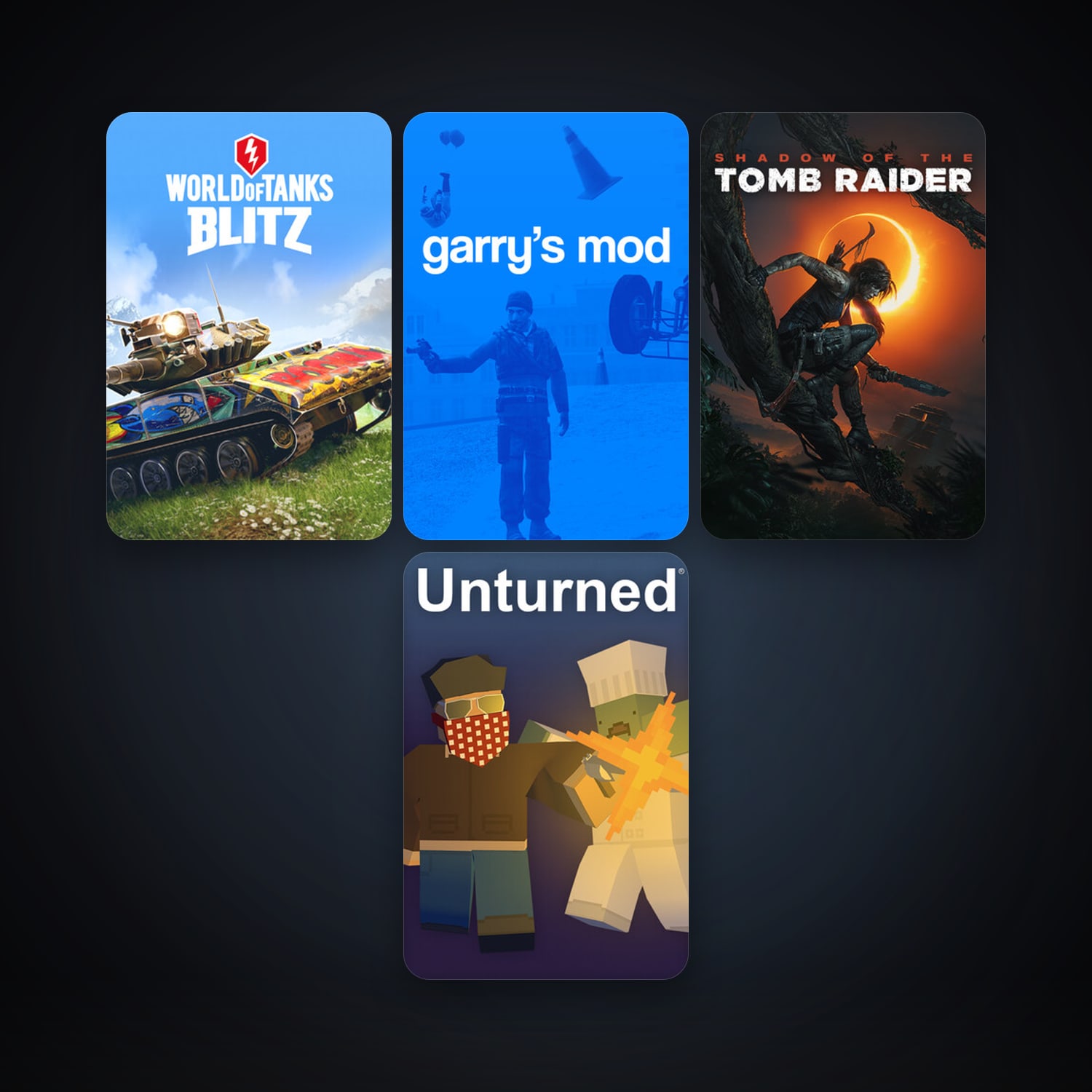 Garry's Mod + Unturned, 20 games, clean — HabibiAccounts