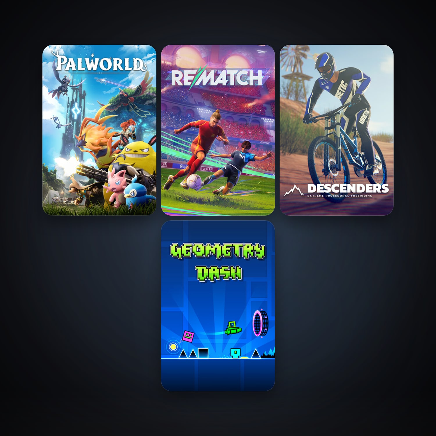 Geometry Dash + Descenders, 10 games, clean — HabibiAccounts
