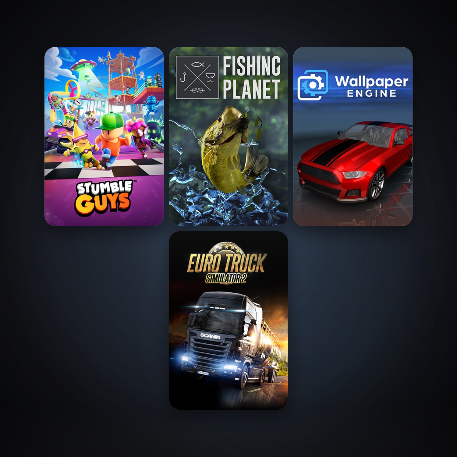 Free CS2 (No Prime) + Euro Truck Simulator 2, 12 games, clean — HabibiAccounts