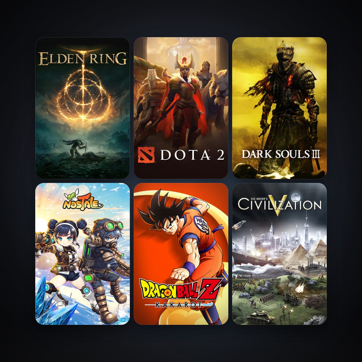 Dota 2 + Sid Meier's Civilization V, 71 games, clean — HabibiAccounts