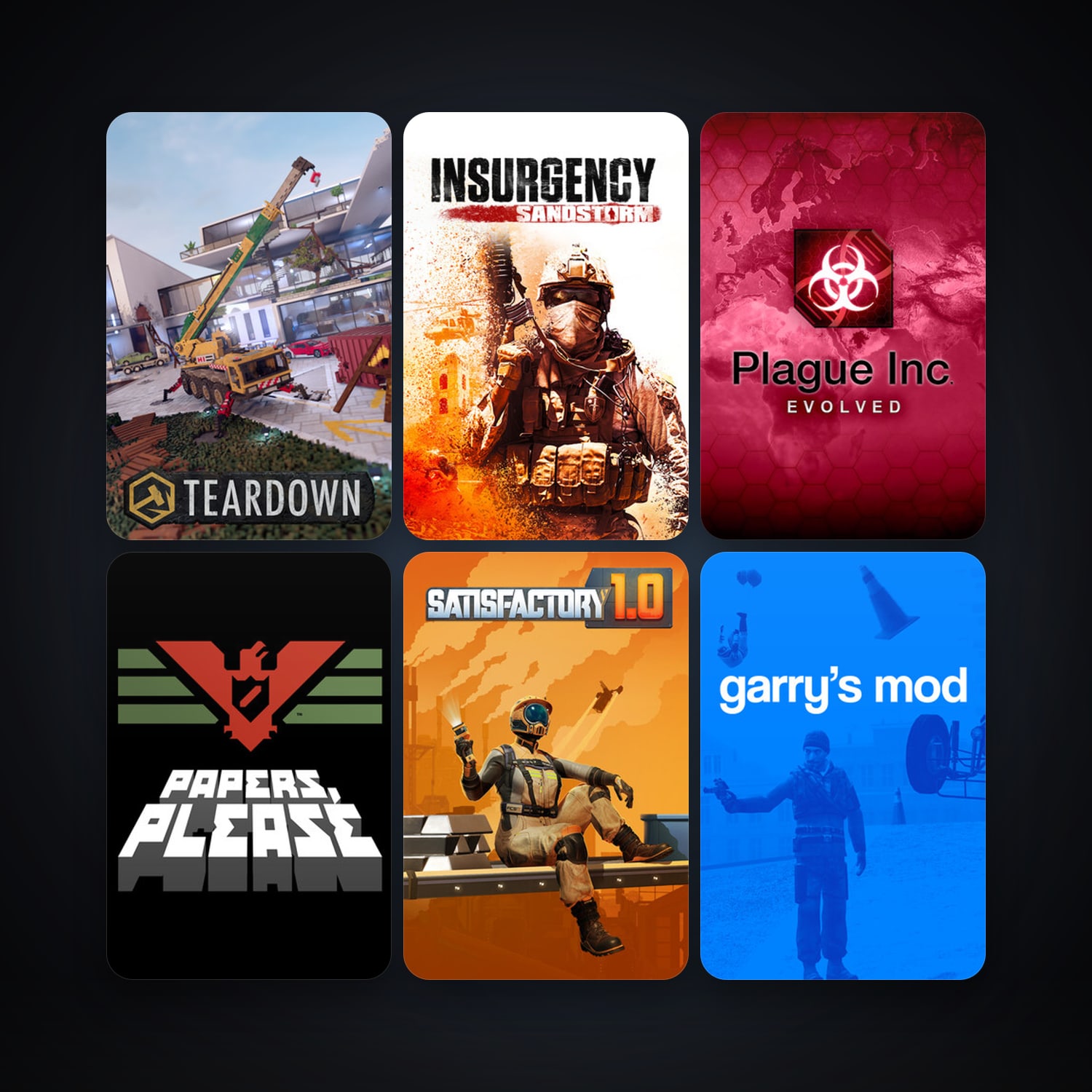Garry's Mod + Papers, Please, 31 games, clean — HabibiAccounts
