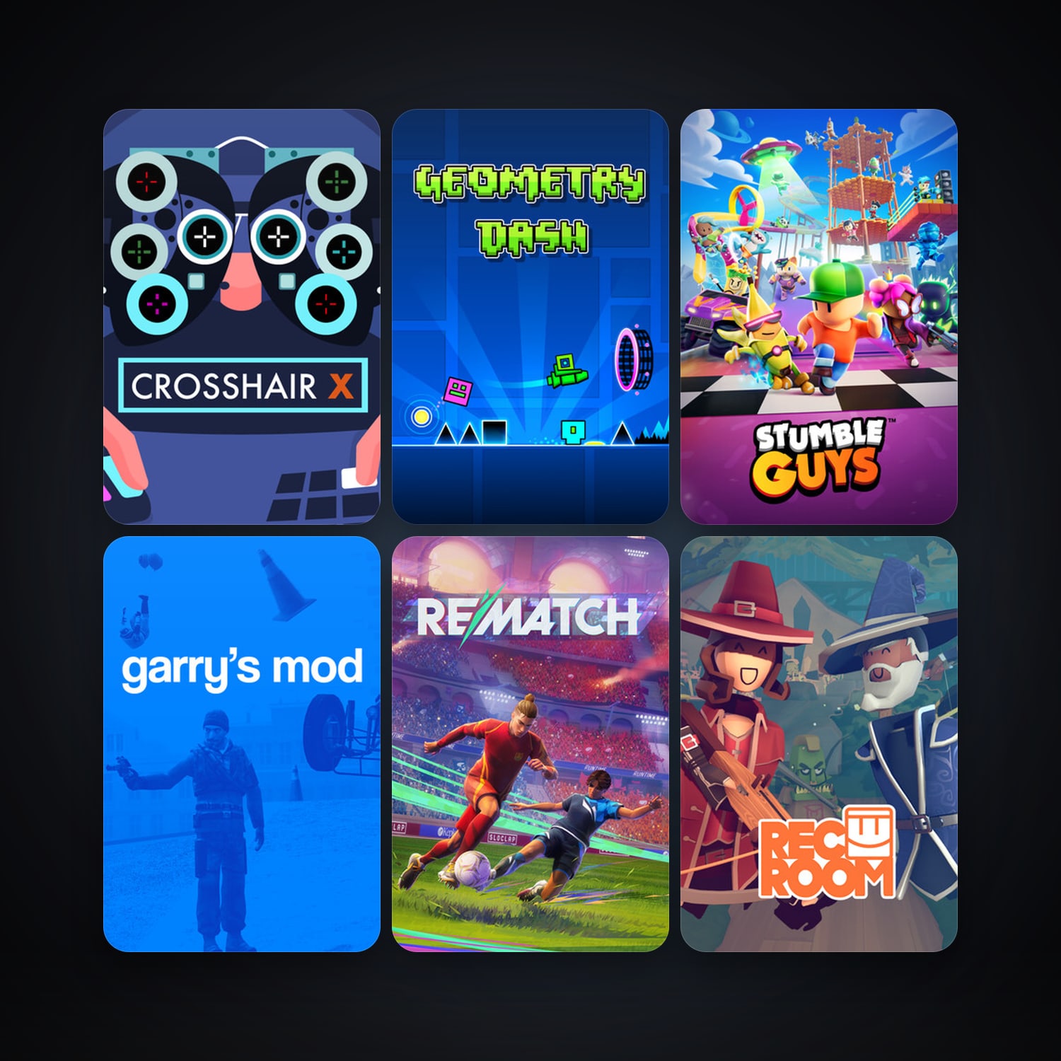 Garry's Mod + Geometry Dash, 17 games, clean — HabibiAccounts